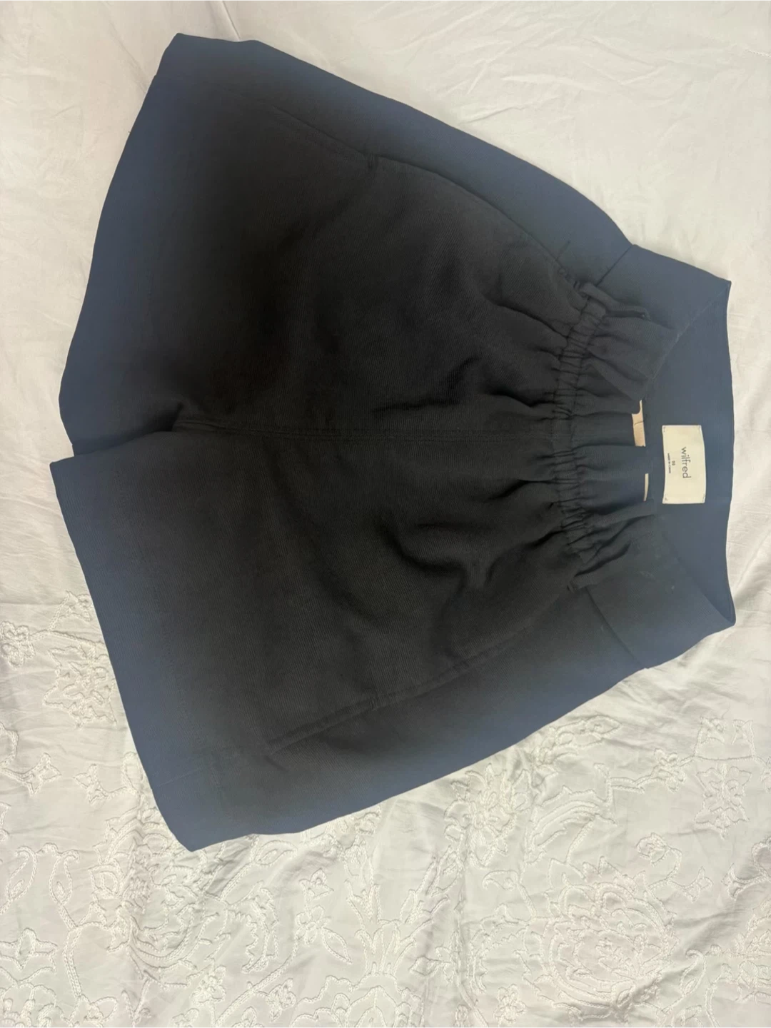 Wilfred Black Drawstring Waist Shorts