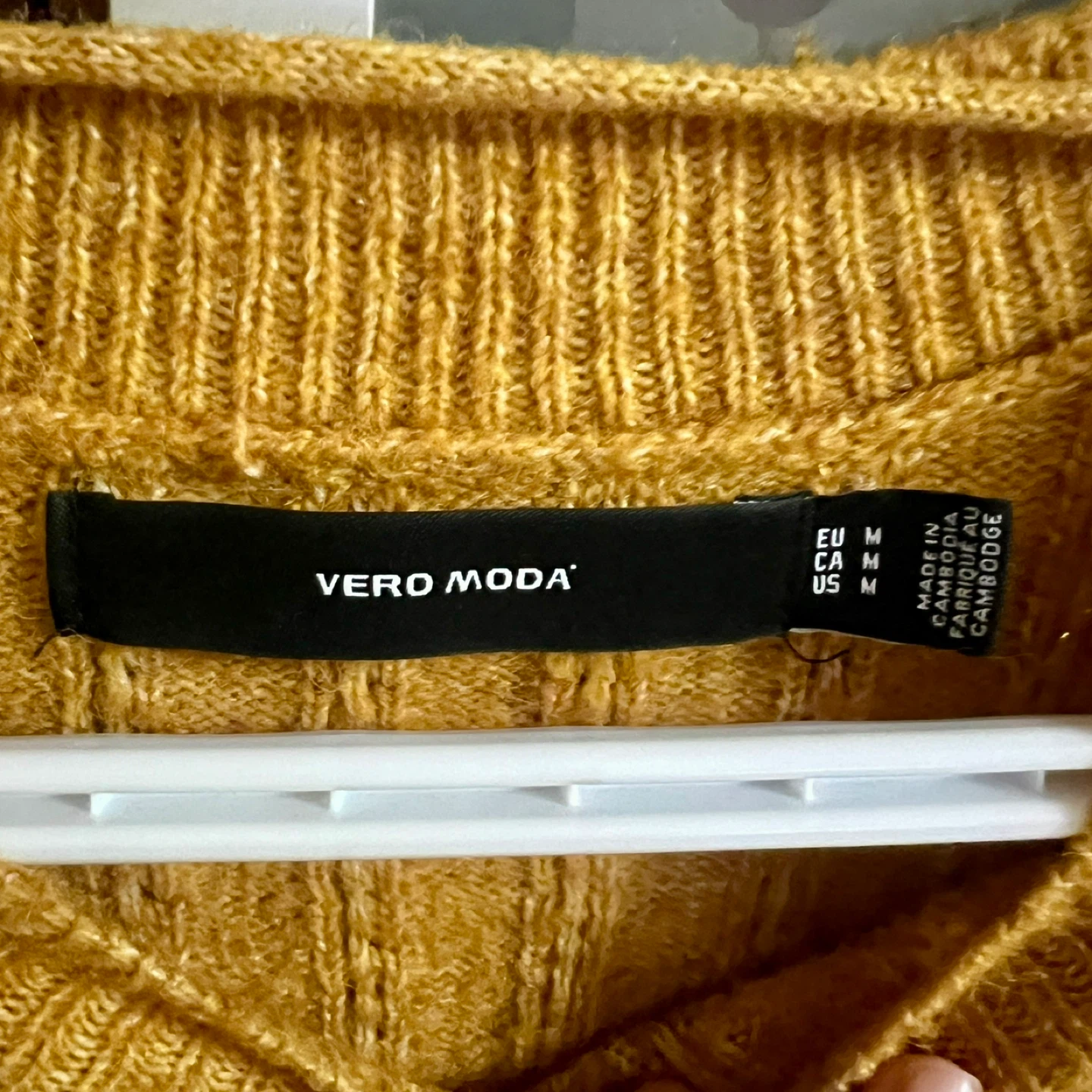 Vero Moda Yellow Knit Sweater Size M - photo 2