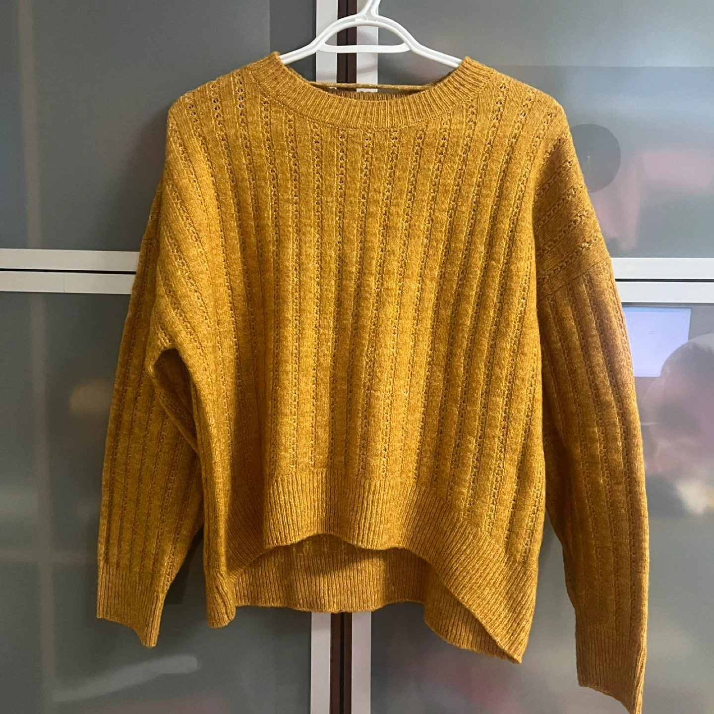 Vero Moda Yellow Knit Sweater Size M