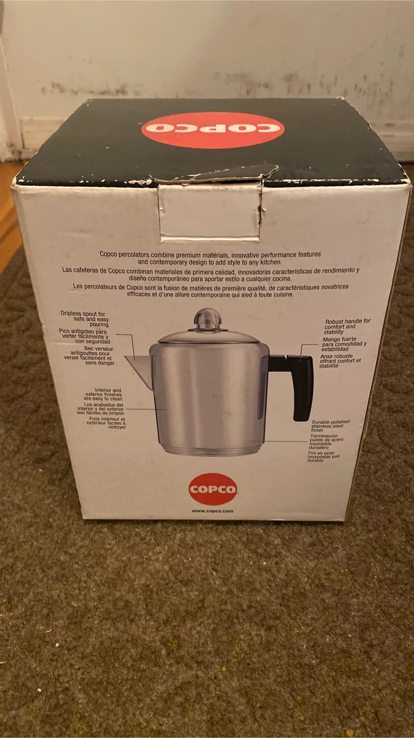 Copco 1.5 qt Polished Stainless Steel Percolator - photo 2