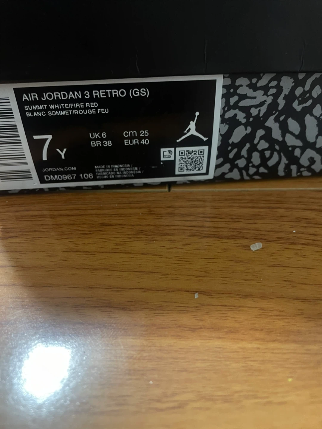 Air Jordan 3 Retro (GS) Summit White/light purple - photo 4