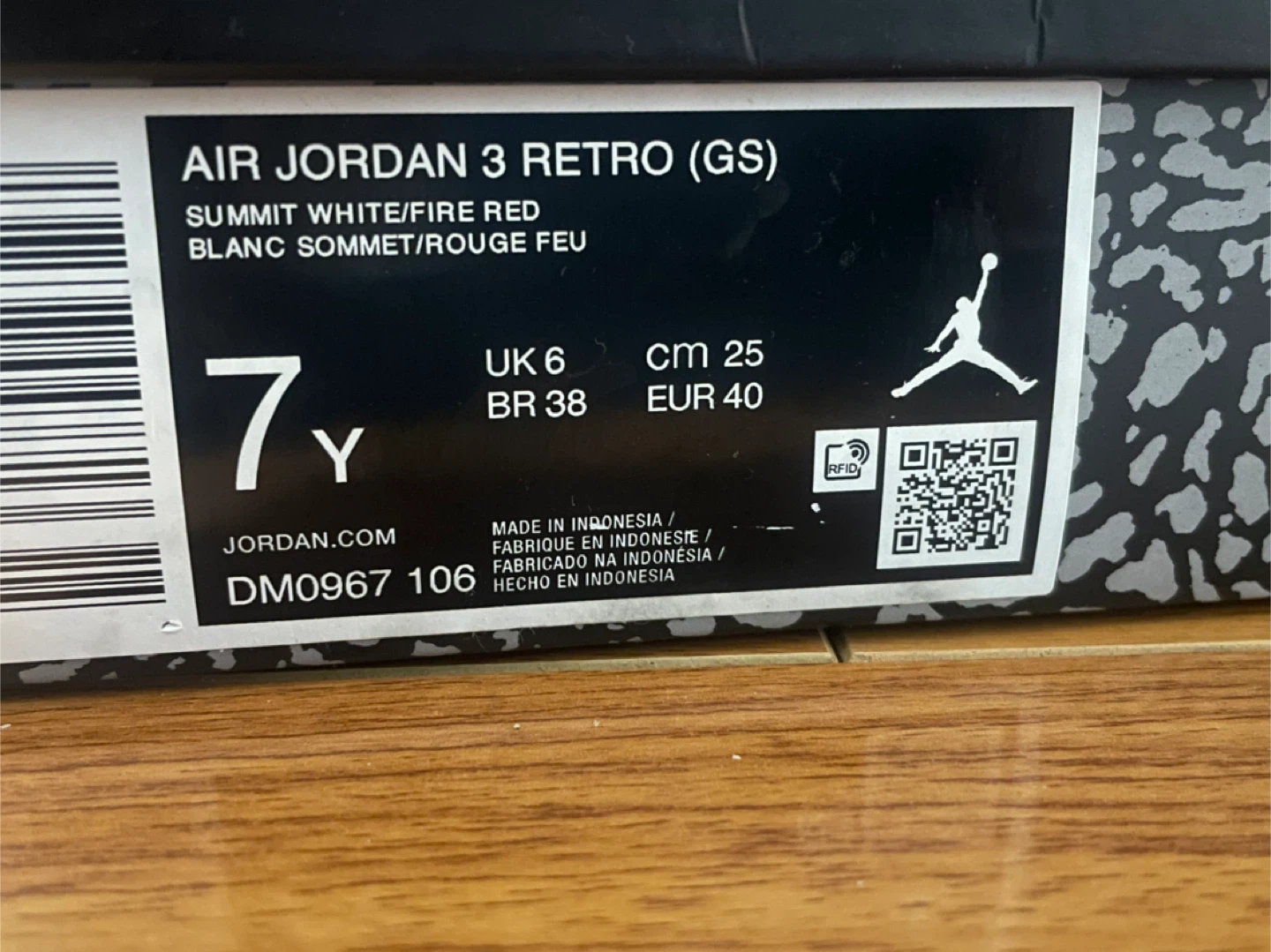Air Jordan 3 Retro (GS) Summit White/light purple - photo 5