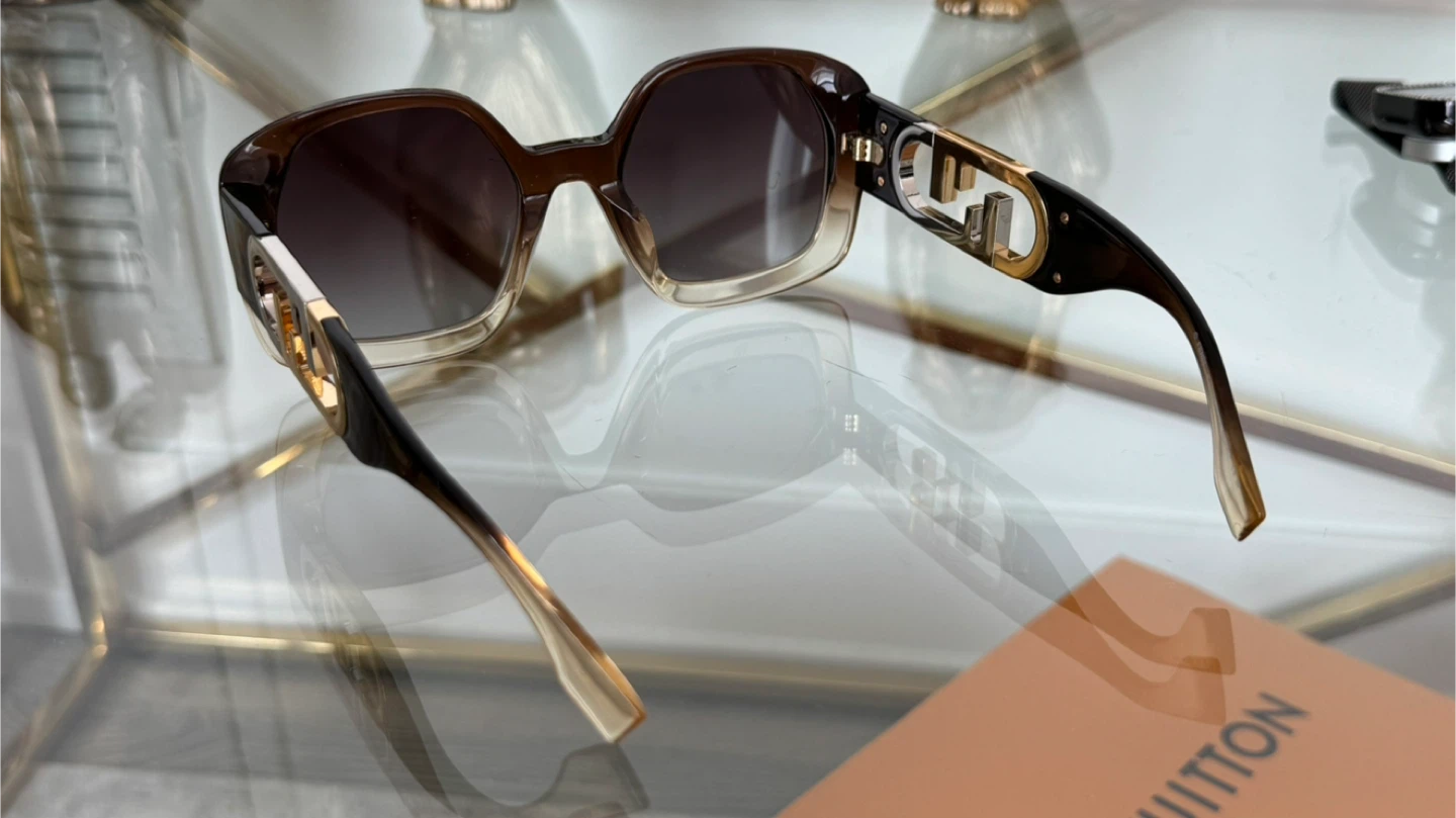 Authentic FENDI O'LOCK  Beige Brown Fashion  Sunglasses - photo 3