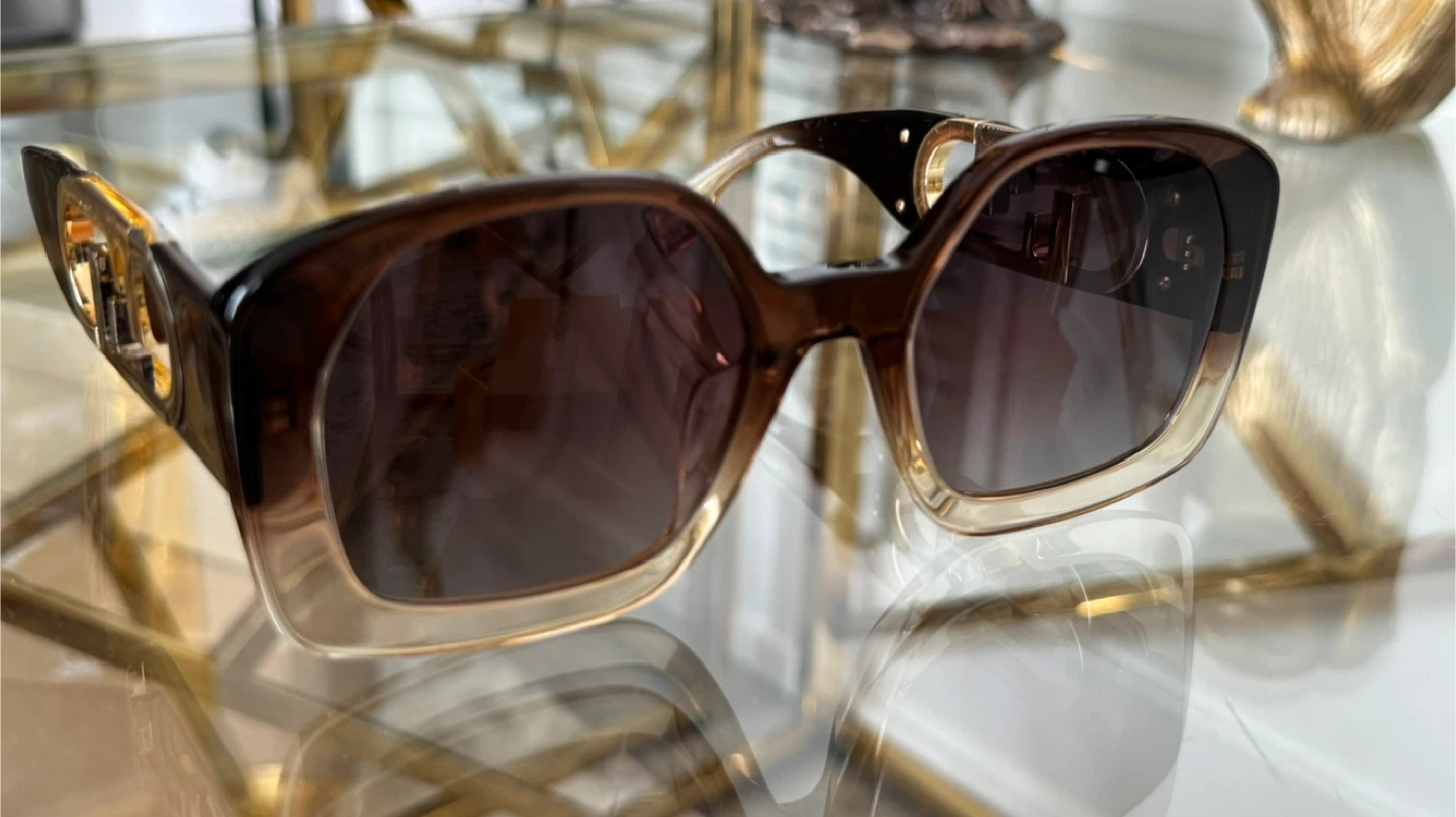Authentic FENDI O'LOCK  Beige Brown Fashion  Sunglasses - photo 4