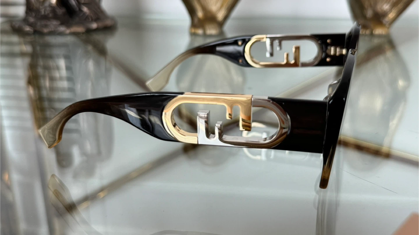 Authentic FENDI O'LOCK  Beige Brown Fashion  Sunglasses - photo 2