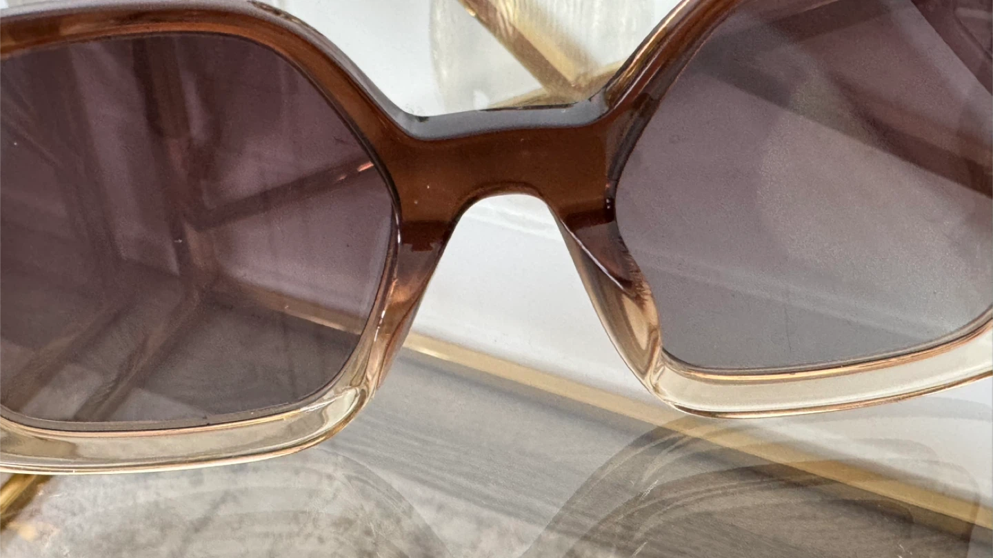 Authentic FENDI O'LOCK  Beige Brown Fashion  Sunglasses - photo 5