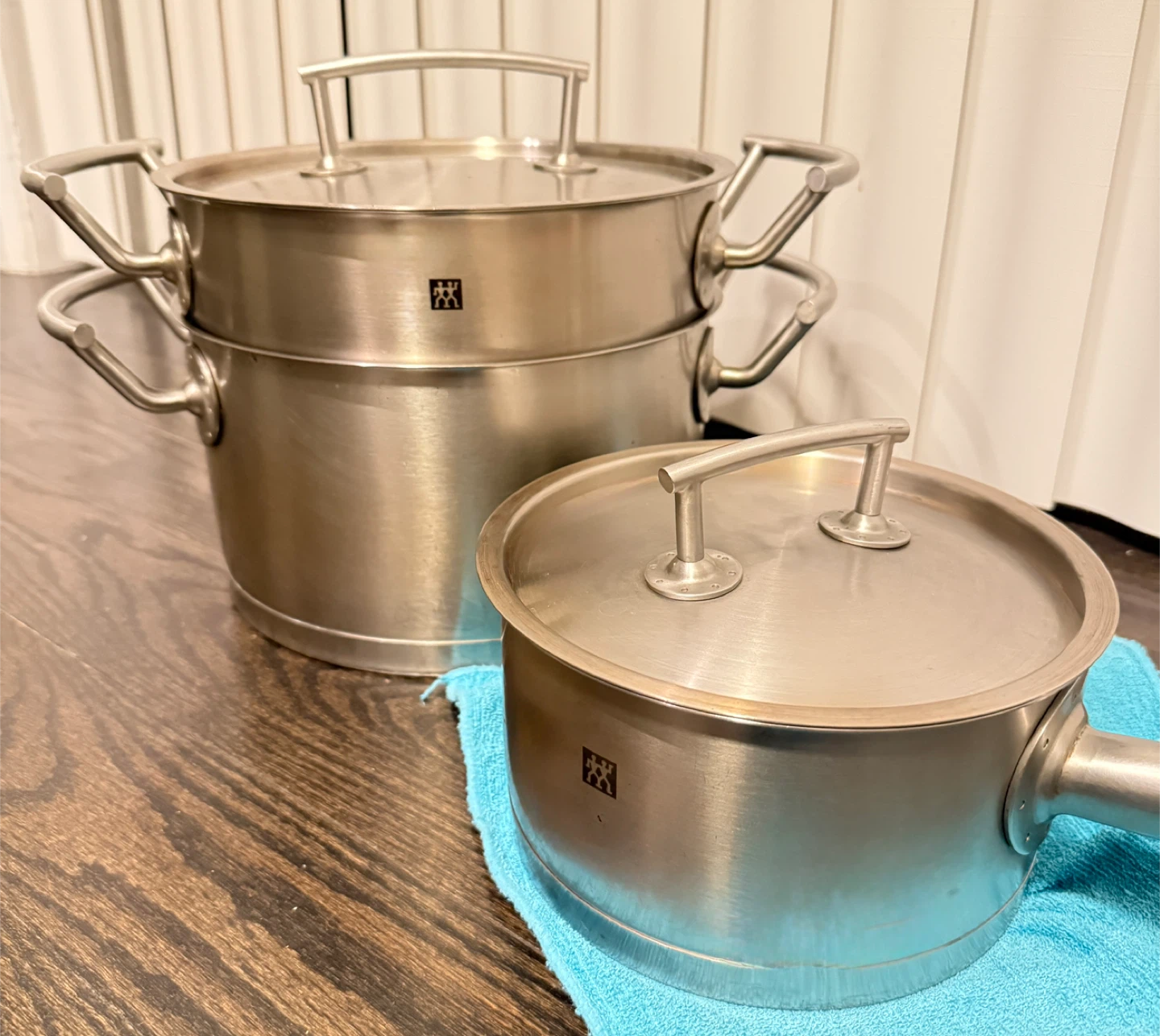 Zwilling Stainless Steel Pots with stainless steel Lids