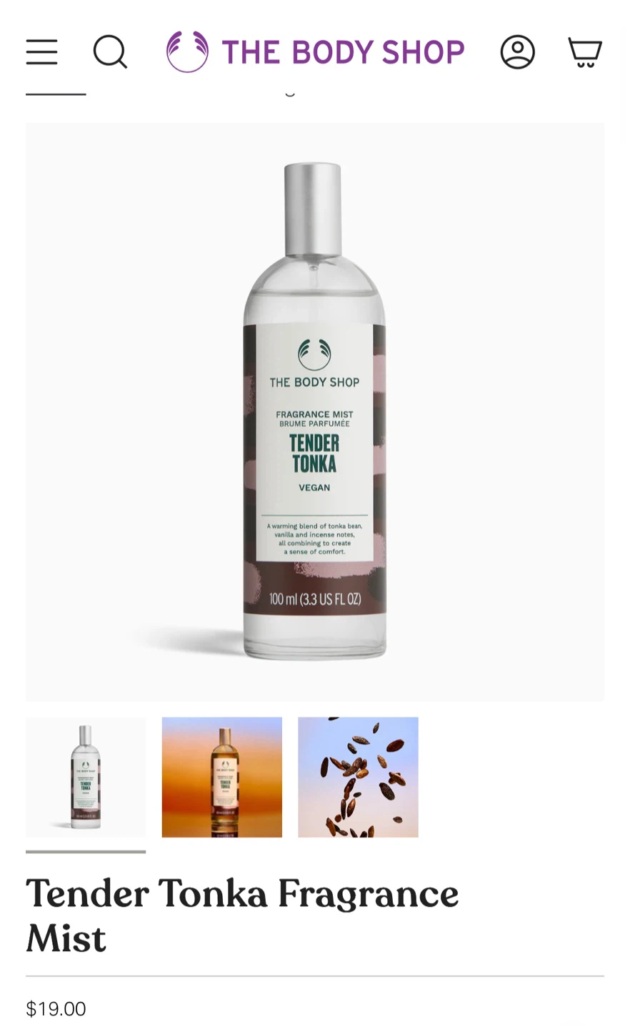 The Body Shop Tender Tonka Fragrance Mist - 100 ml - photo 2
