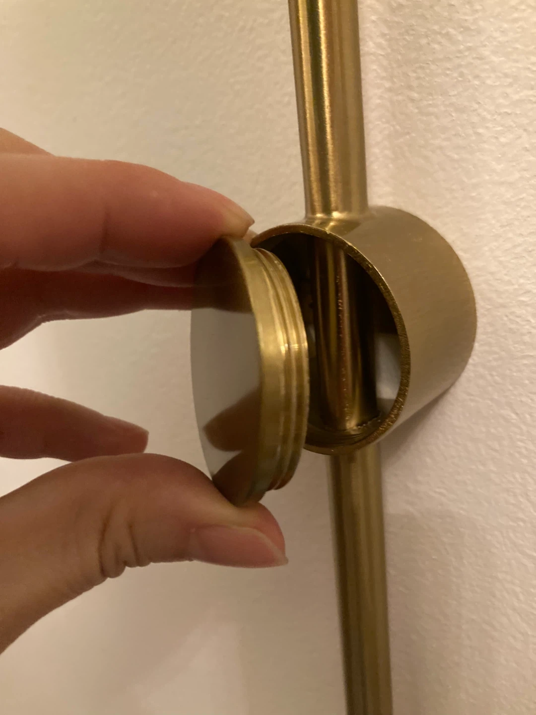 Green Glass Cylinder wall Sconce with Brass Arm sets - photo 5