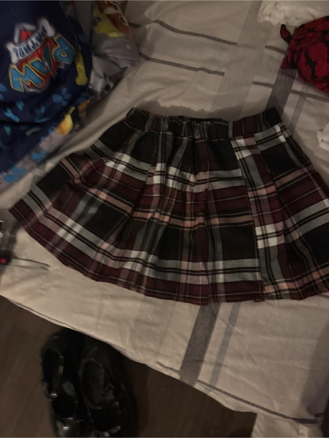 Plaid Pleated Mini Skirt - photo 2