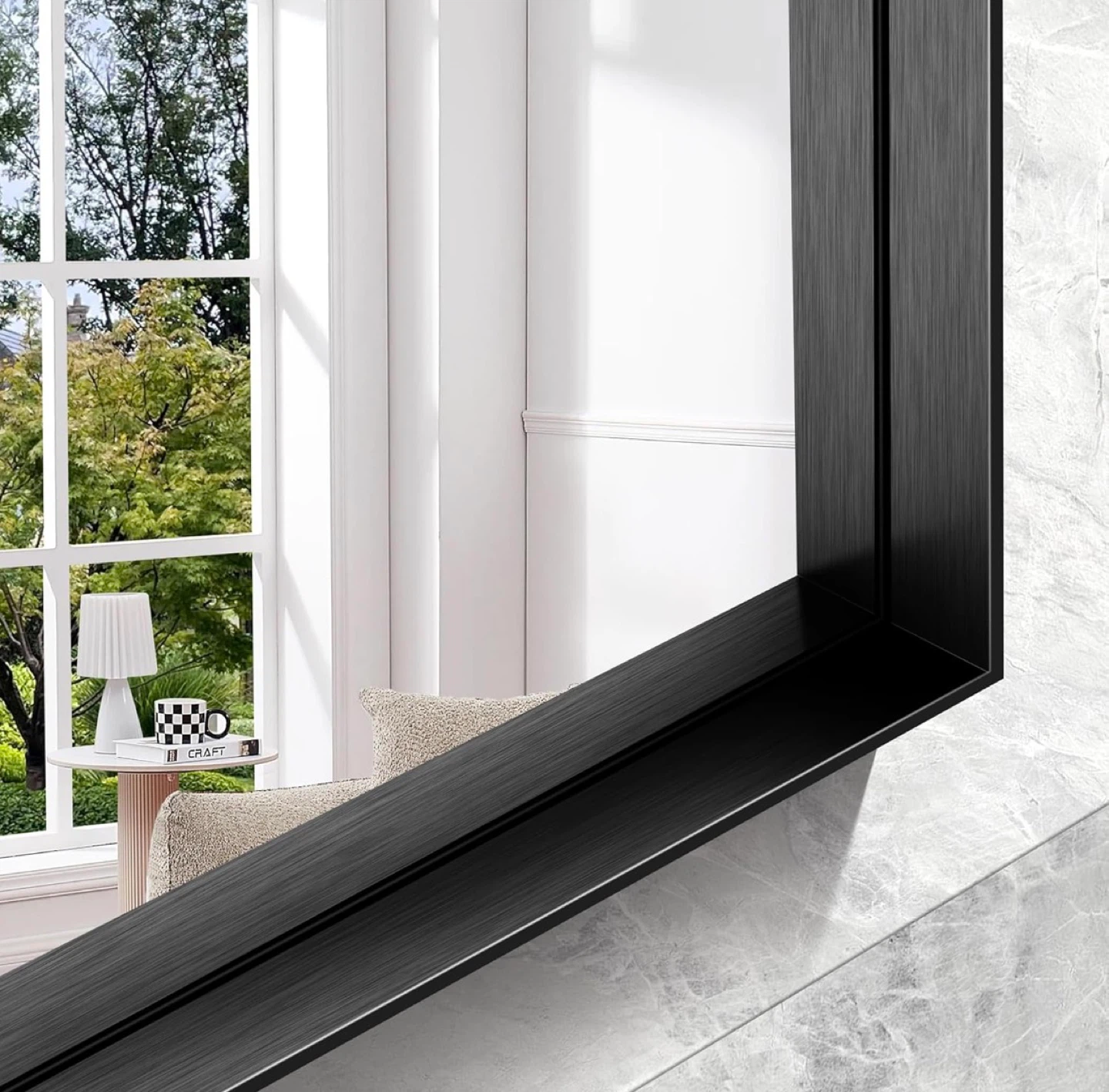 Black Framed Wall Mirror - photo 5