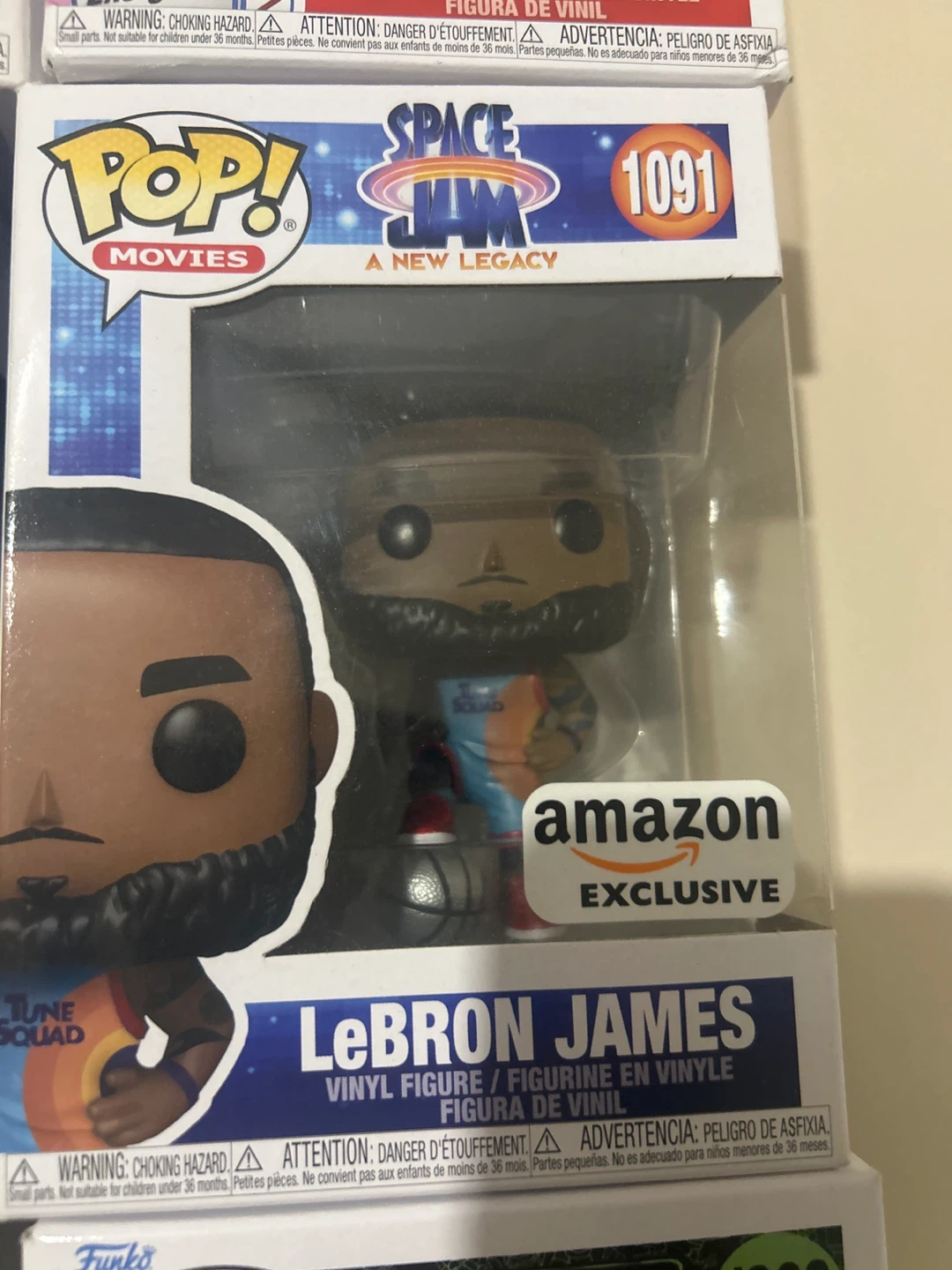 Space jam Funko pops LeBron and Bugs Bunny