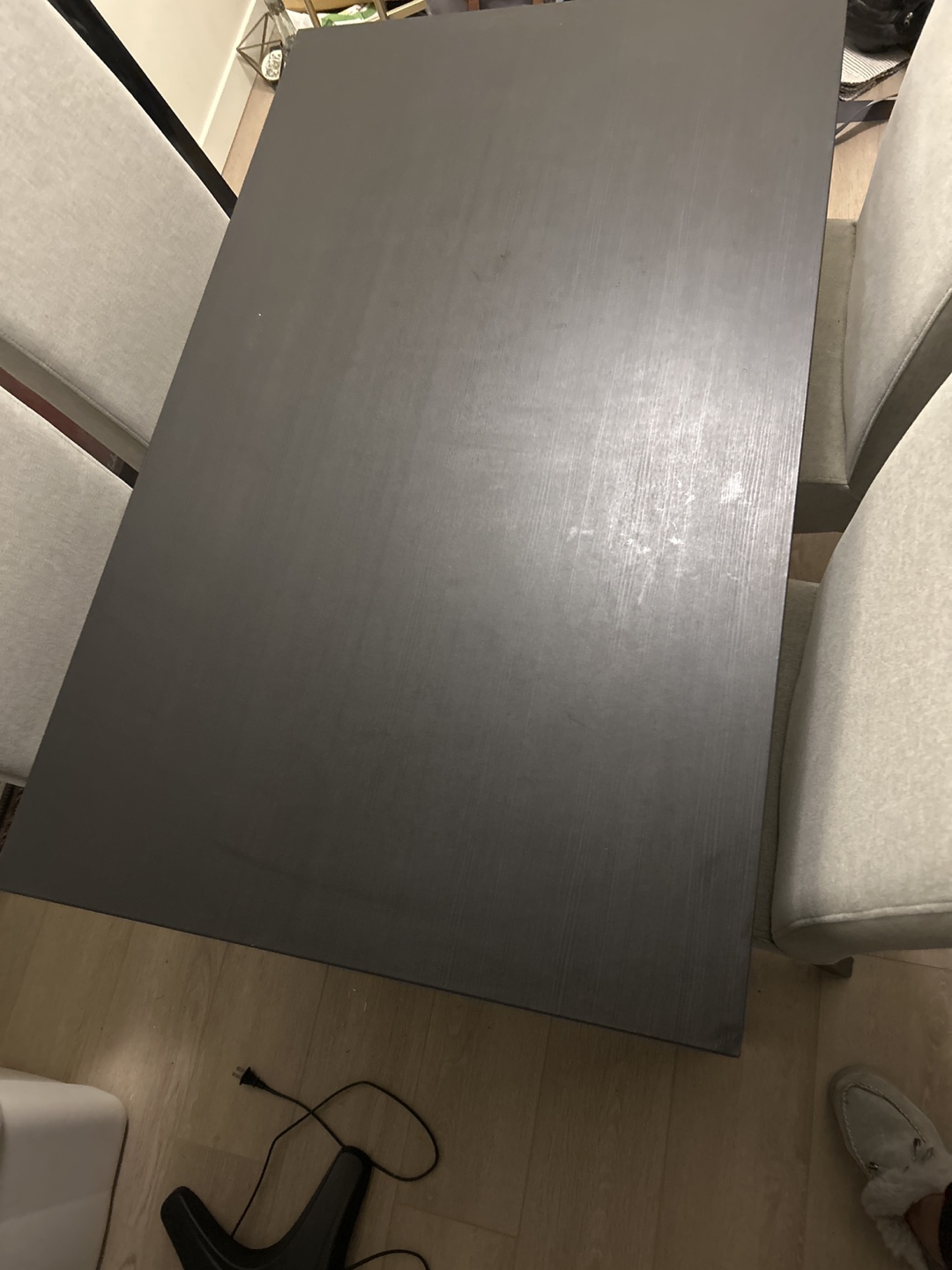 Black Dining Table with 4 Chairs - photo 2