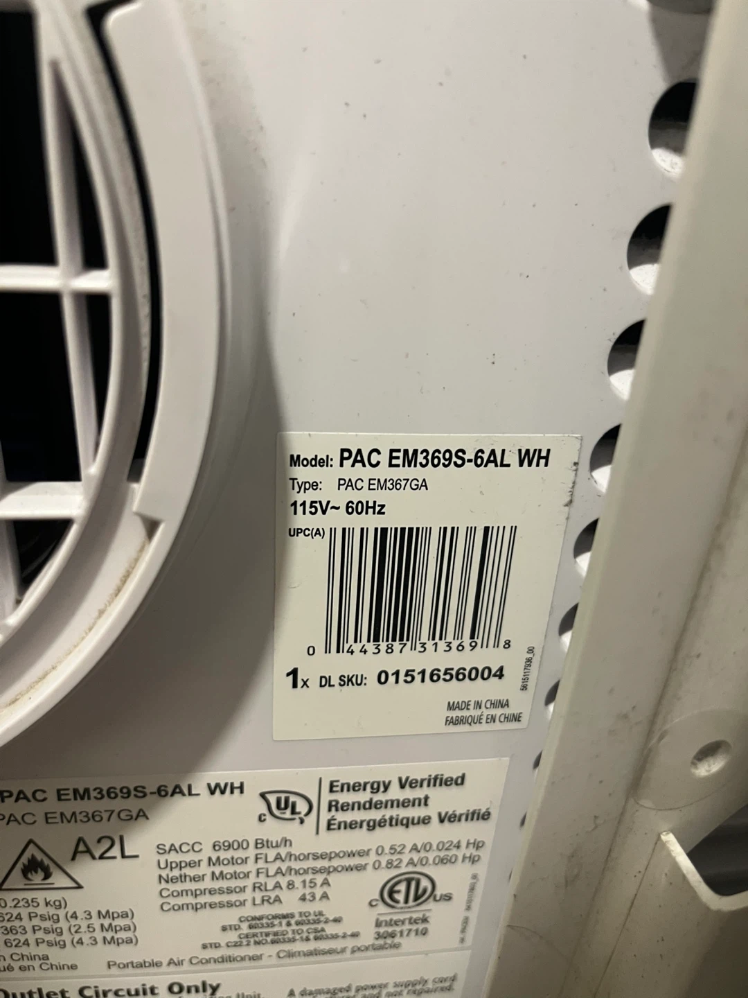 De'Longhi 3-in-1 Portable Air Conditioner - 12000 BTU - photo 3
