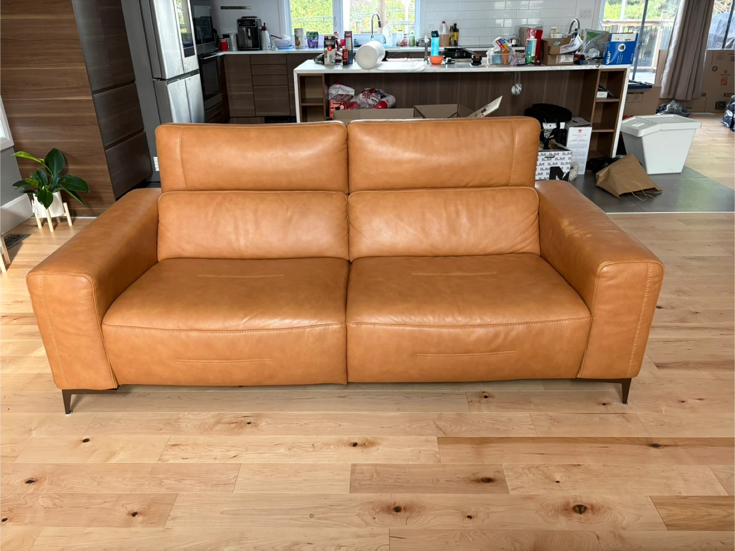 Brown Leather Sectional Sofa