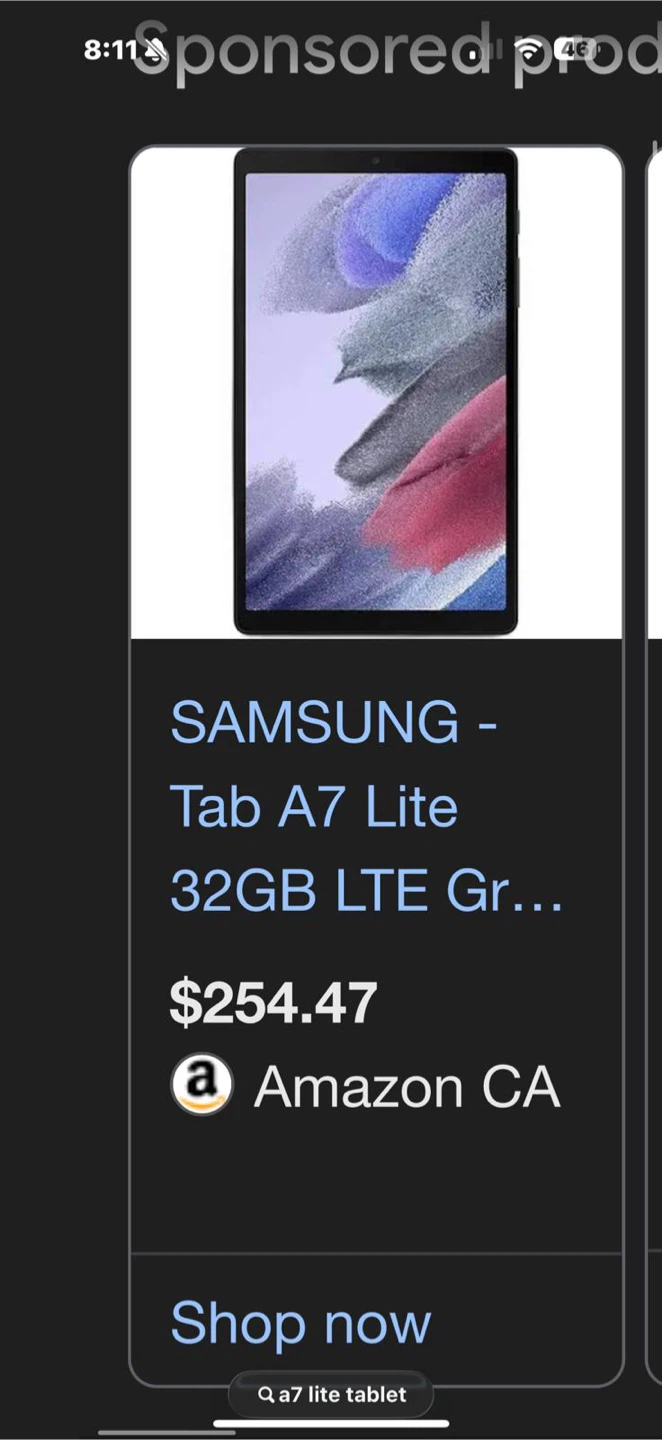 Samsung Tab A7 Lite LTE Tablet 32GB