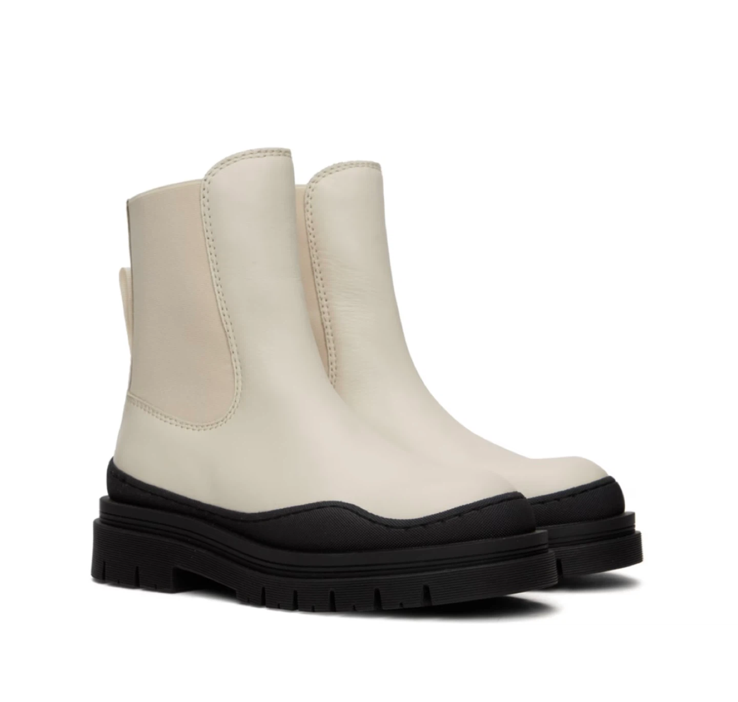 See By Chloé White Leather Chelsea Boots - photo 3