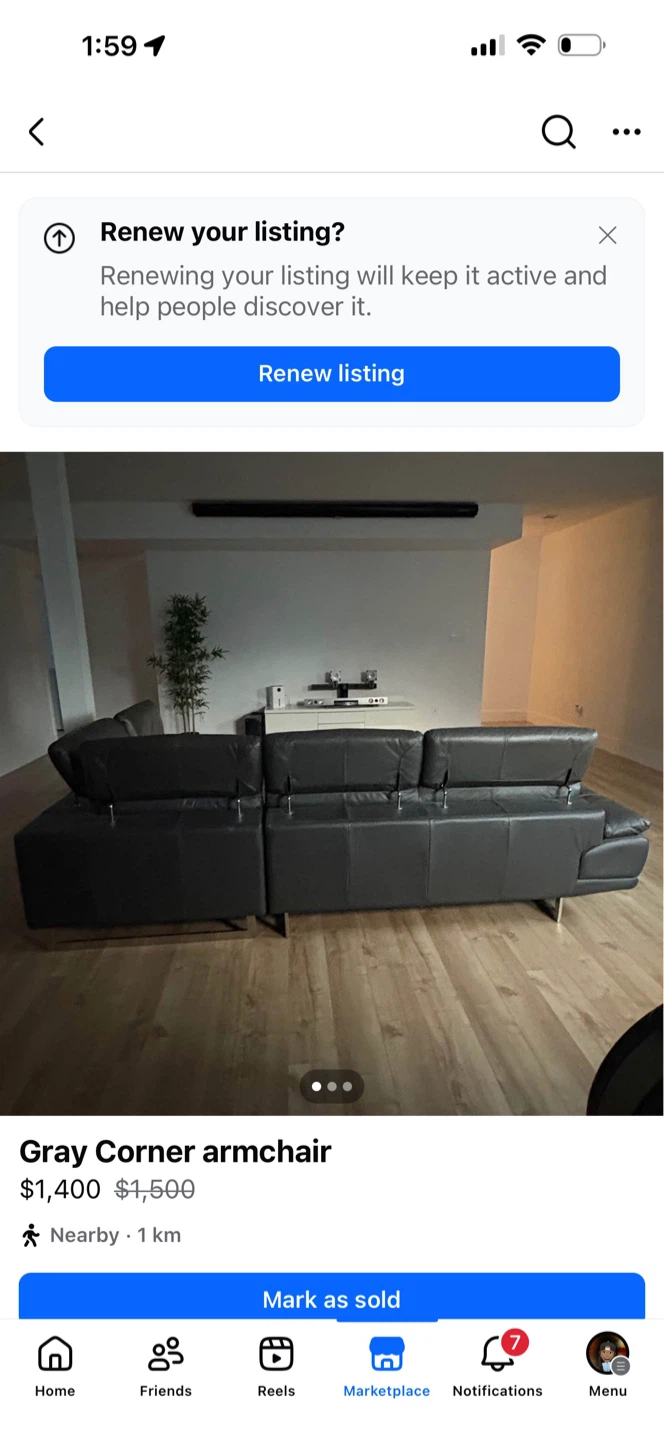 Dark Grey Leather Sectional Sofa