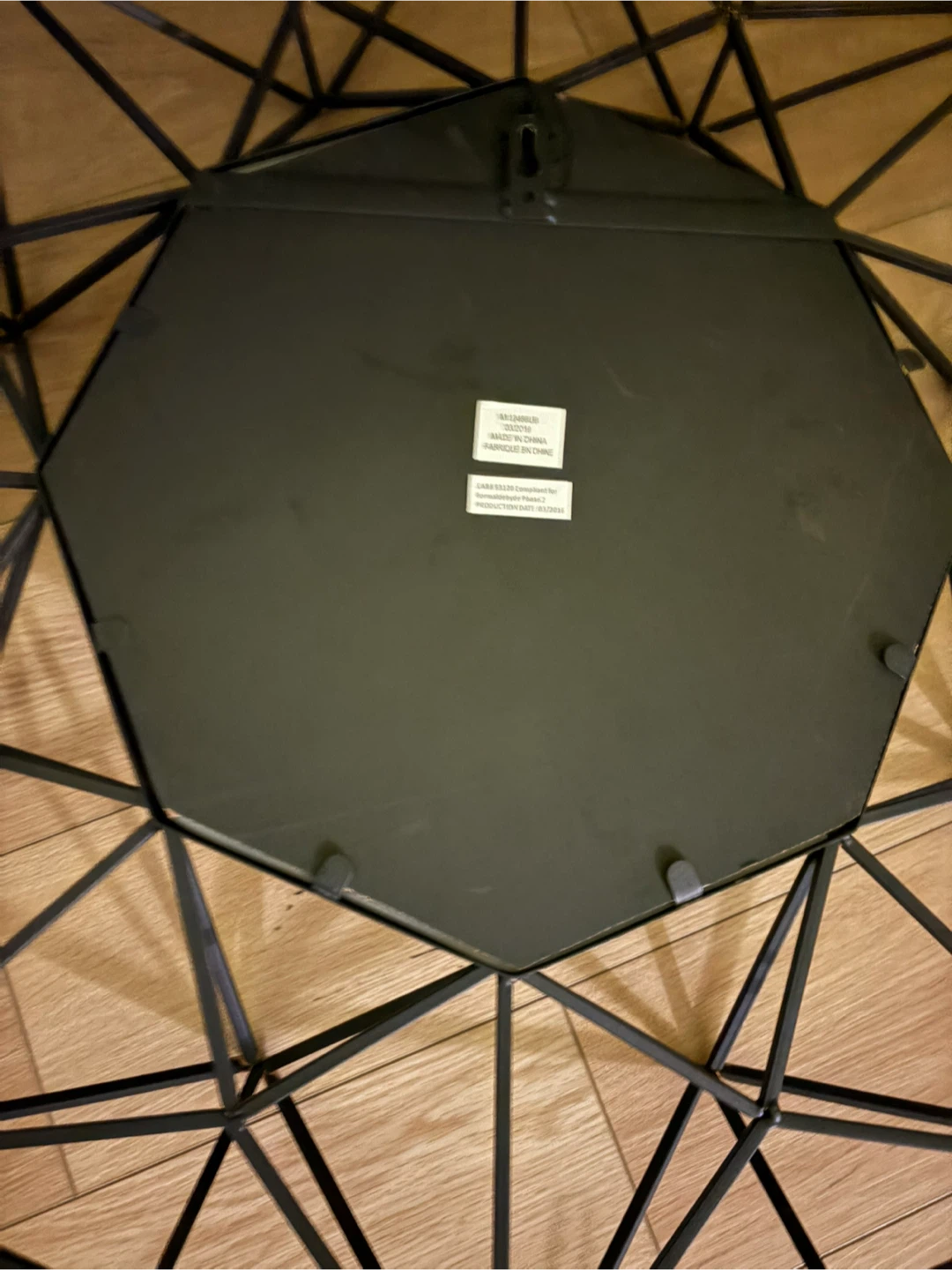 Geometric Metal Wall Mirror - photo 2
