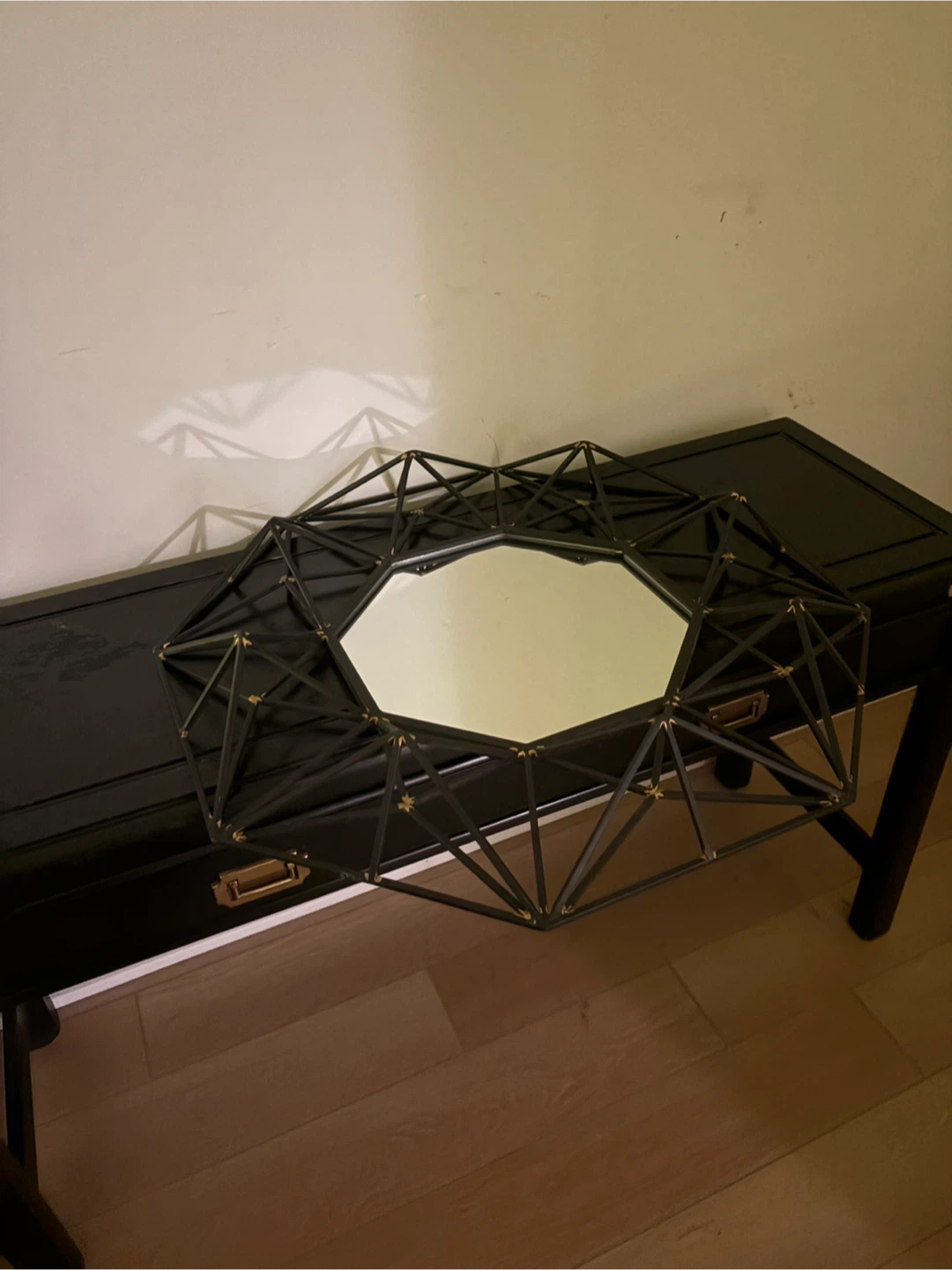 Geometric Metal Wall Mirror - photo 5