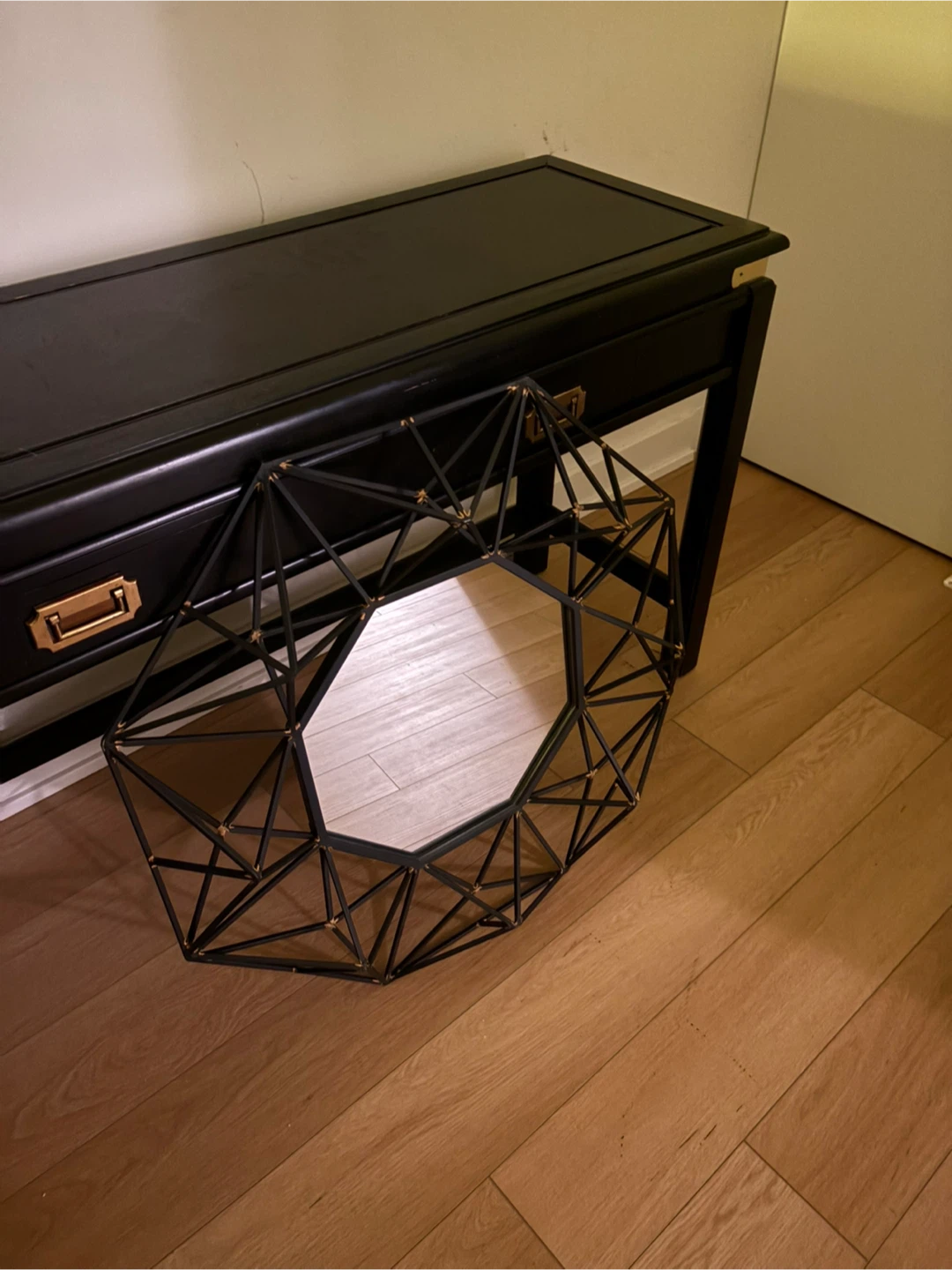 Geometric Metal Wall Mirror - photo 3