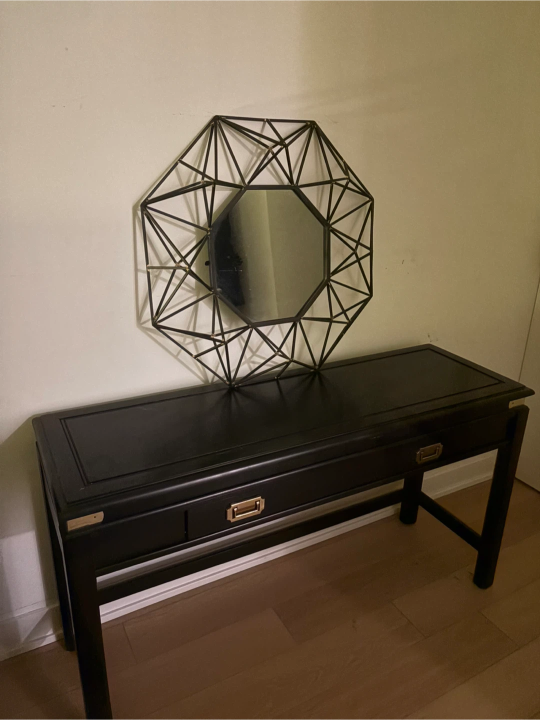 Geometric Metal Wall Mirror