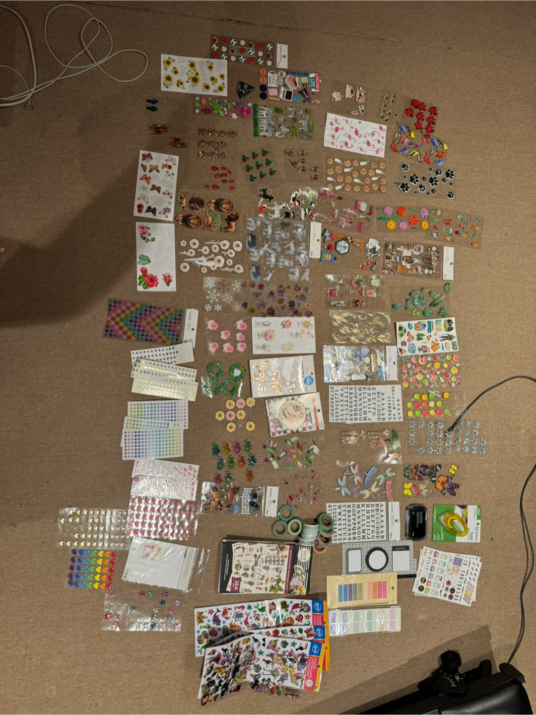 Assorted Scrapbooking & Crafting Supplies