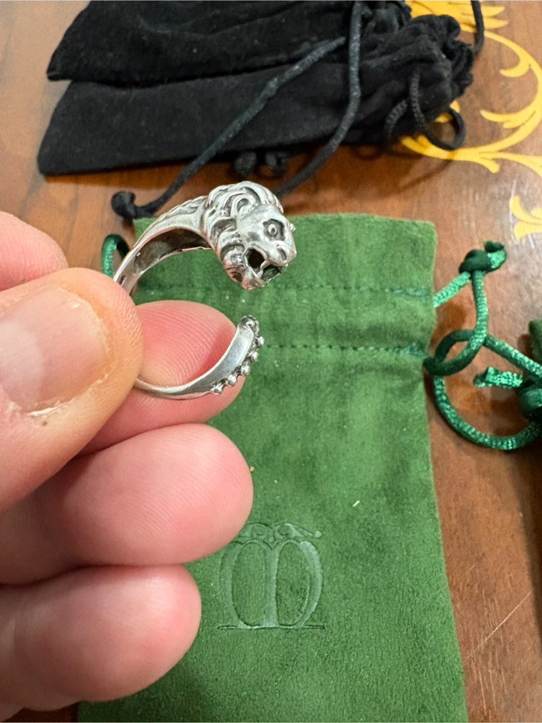 Sterling Silver Lion Head Ring - photo 2