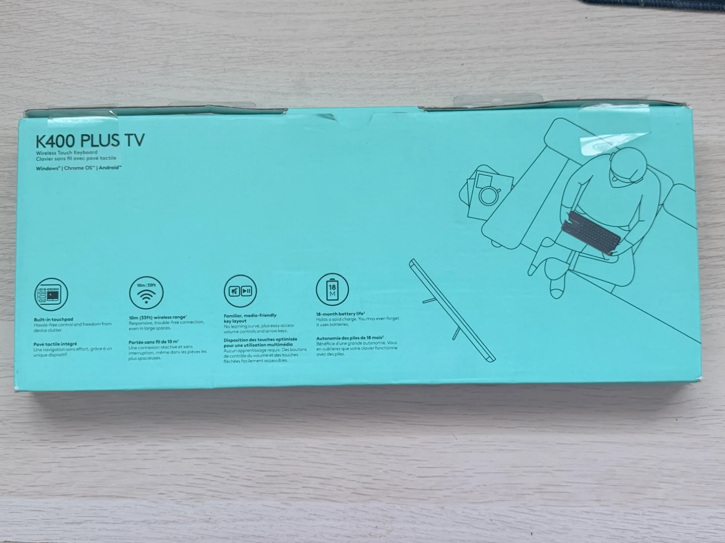 Logitech K400 PLUS TV Wireless Touch Keyboard 🏆 - photo 3
