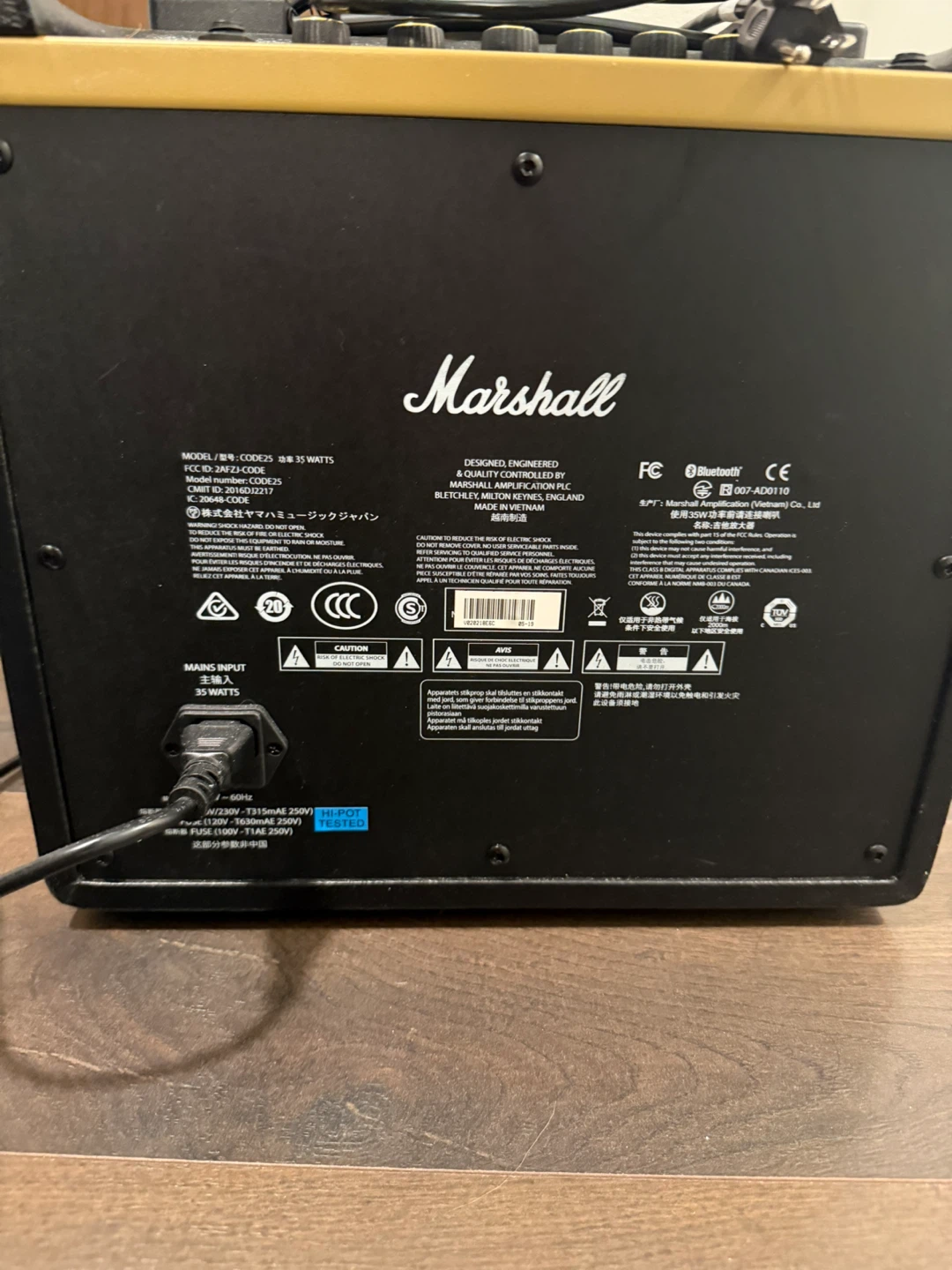 Marshall CODE 25 Digital Combo Amp + Bonus Guitar Cable - photo 3