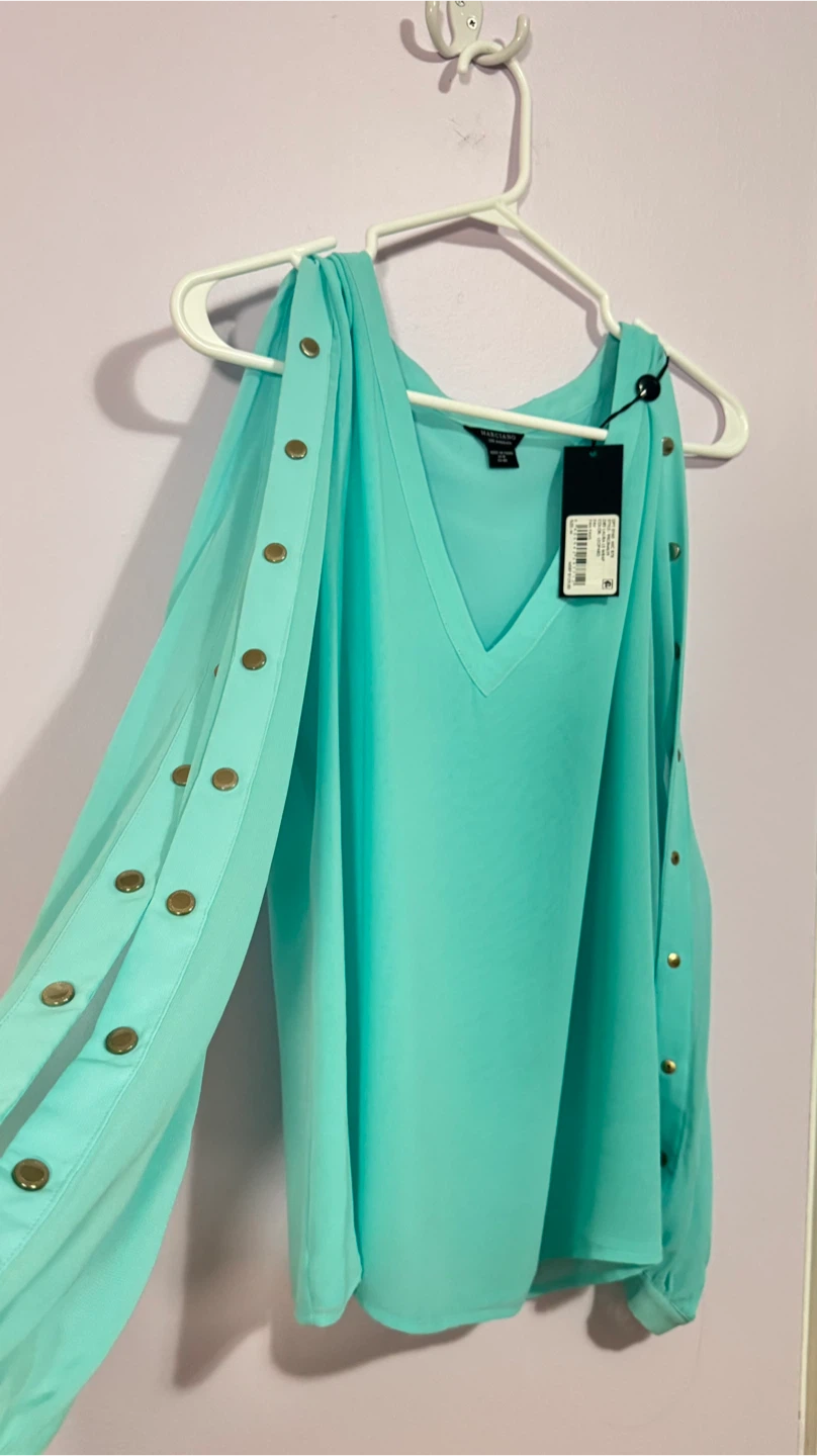 Marciano Women's Cold Shoulder Blouse - Medium - photo 2
