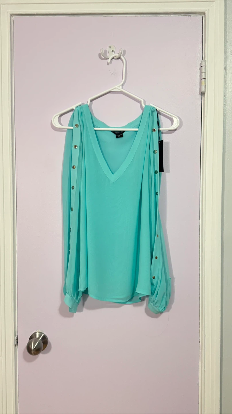 Marciano Women's Cold Shoulder Blouse - Medium