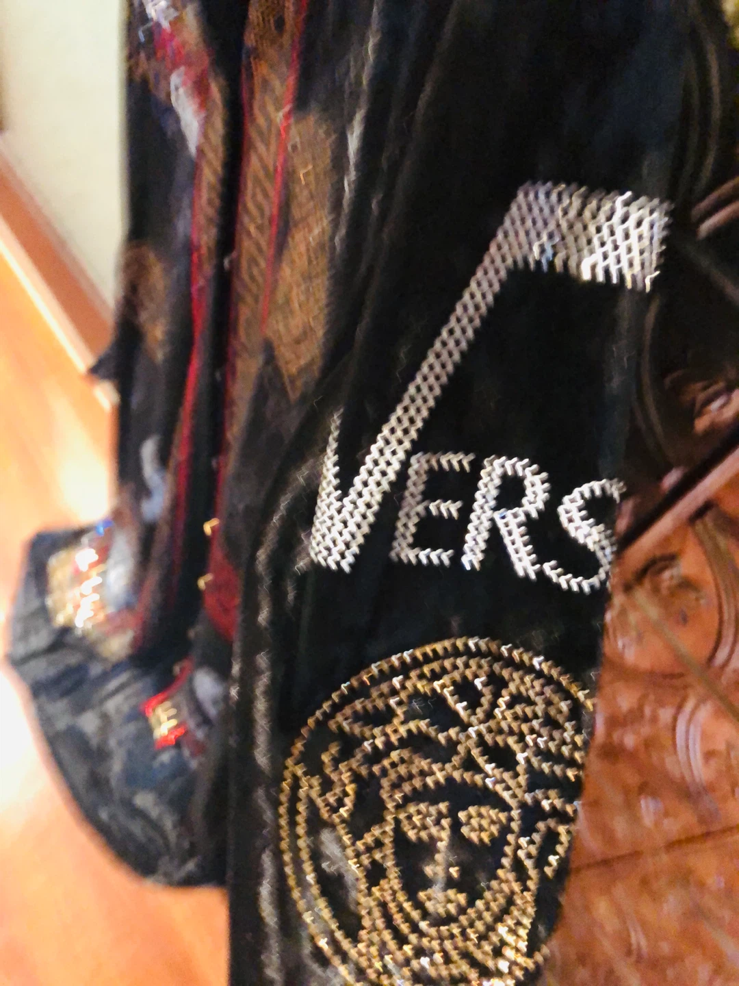 Versace velvet cardigan L - photo 3