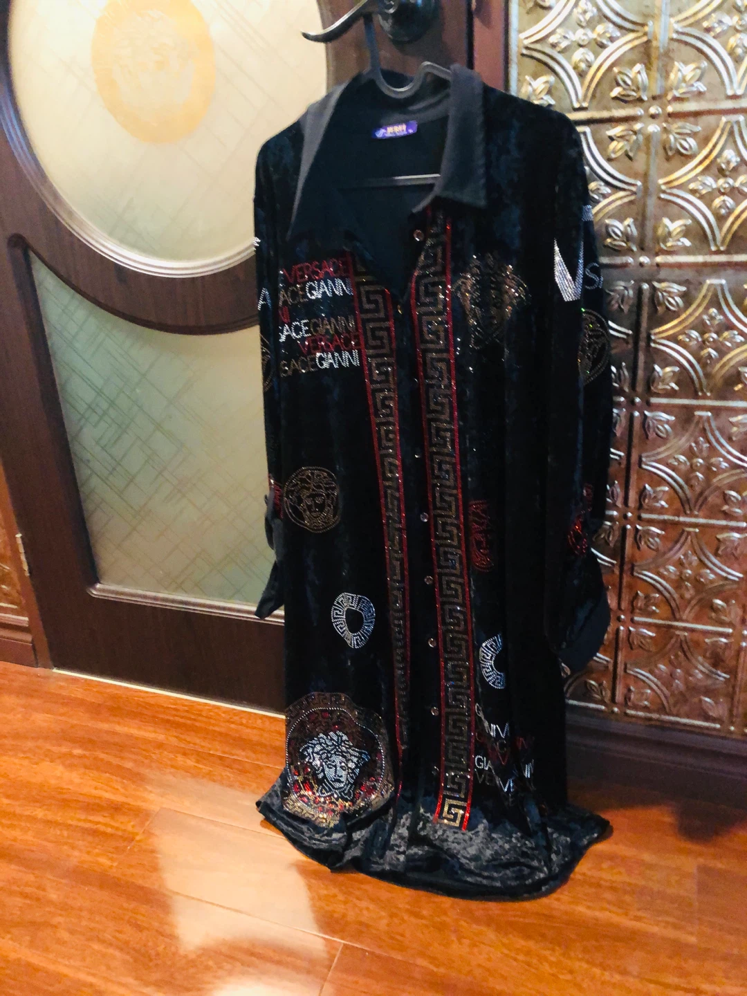 Versace velvet cardigan L
