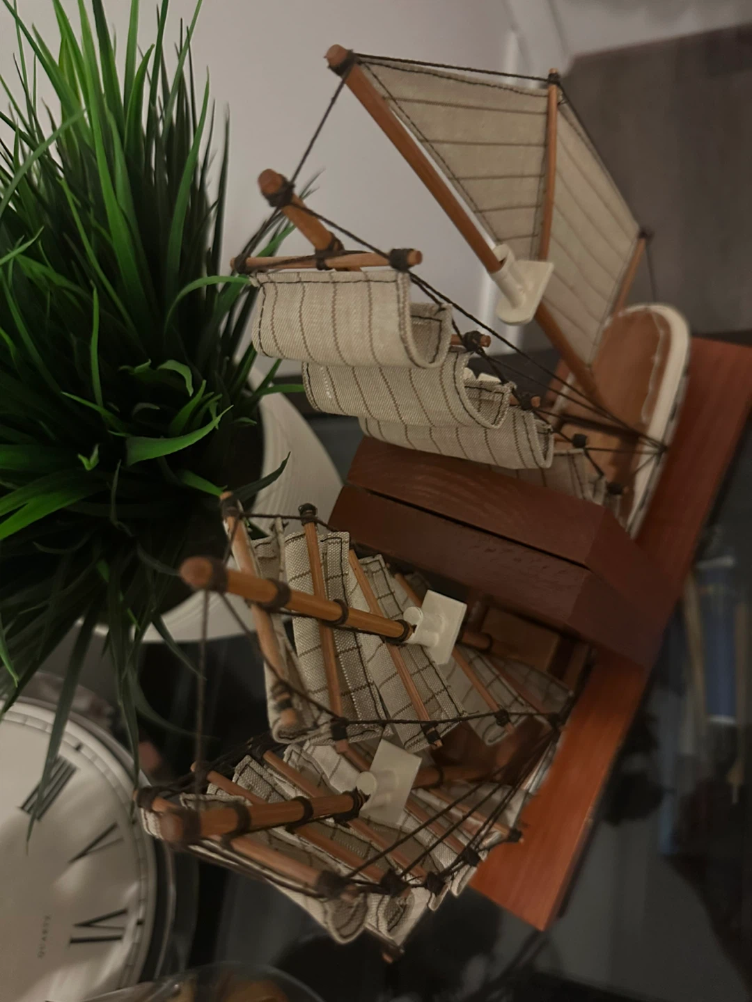 Wooden Ship Bookends - photo 2