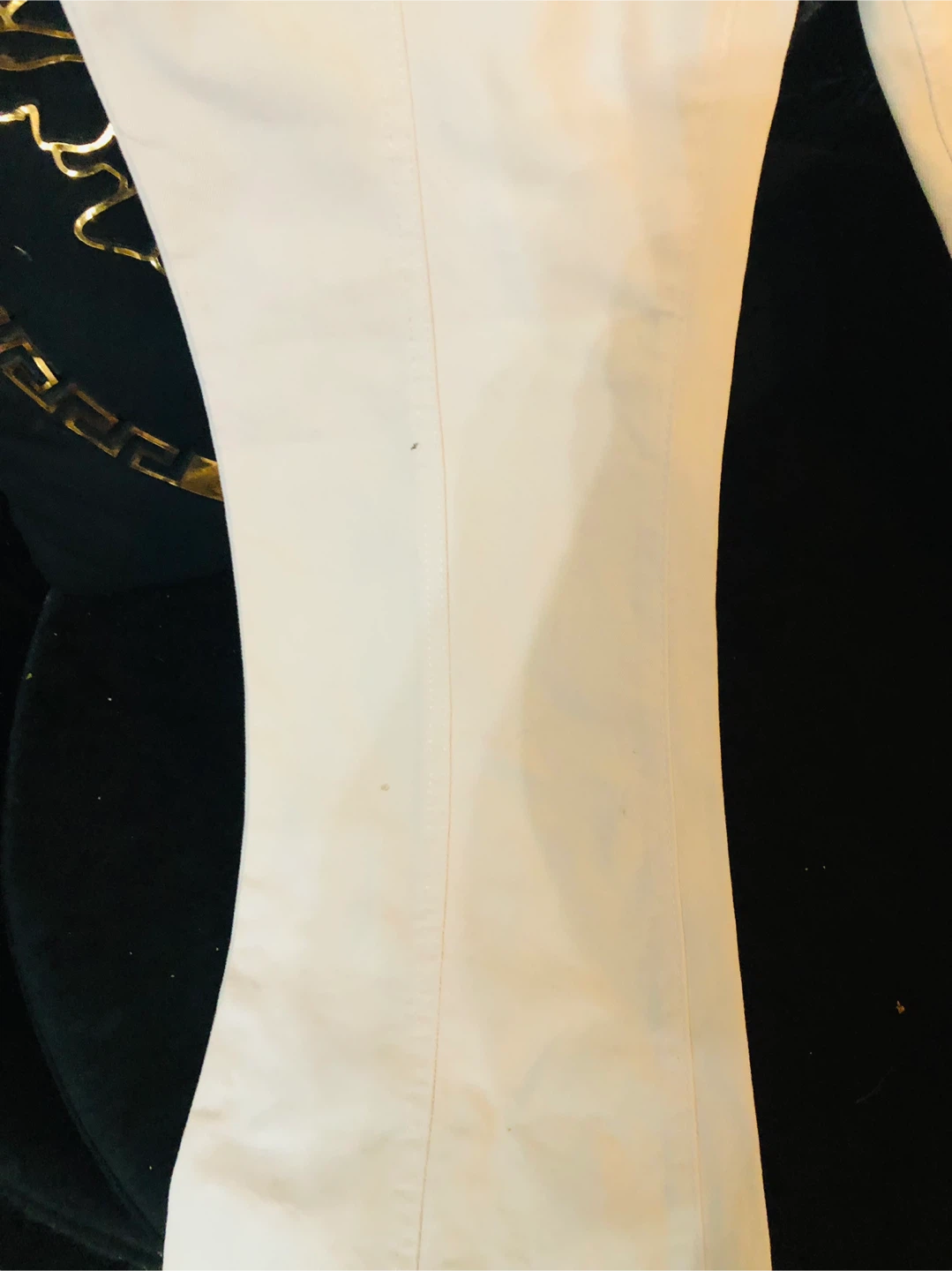 White Bell Bottom Jeans L - photo 3