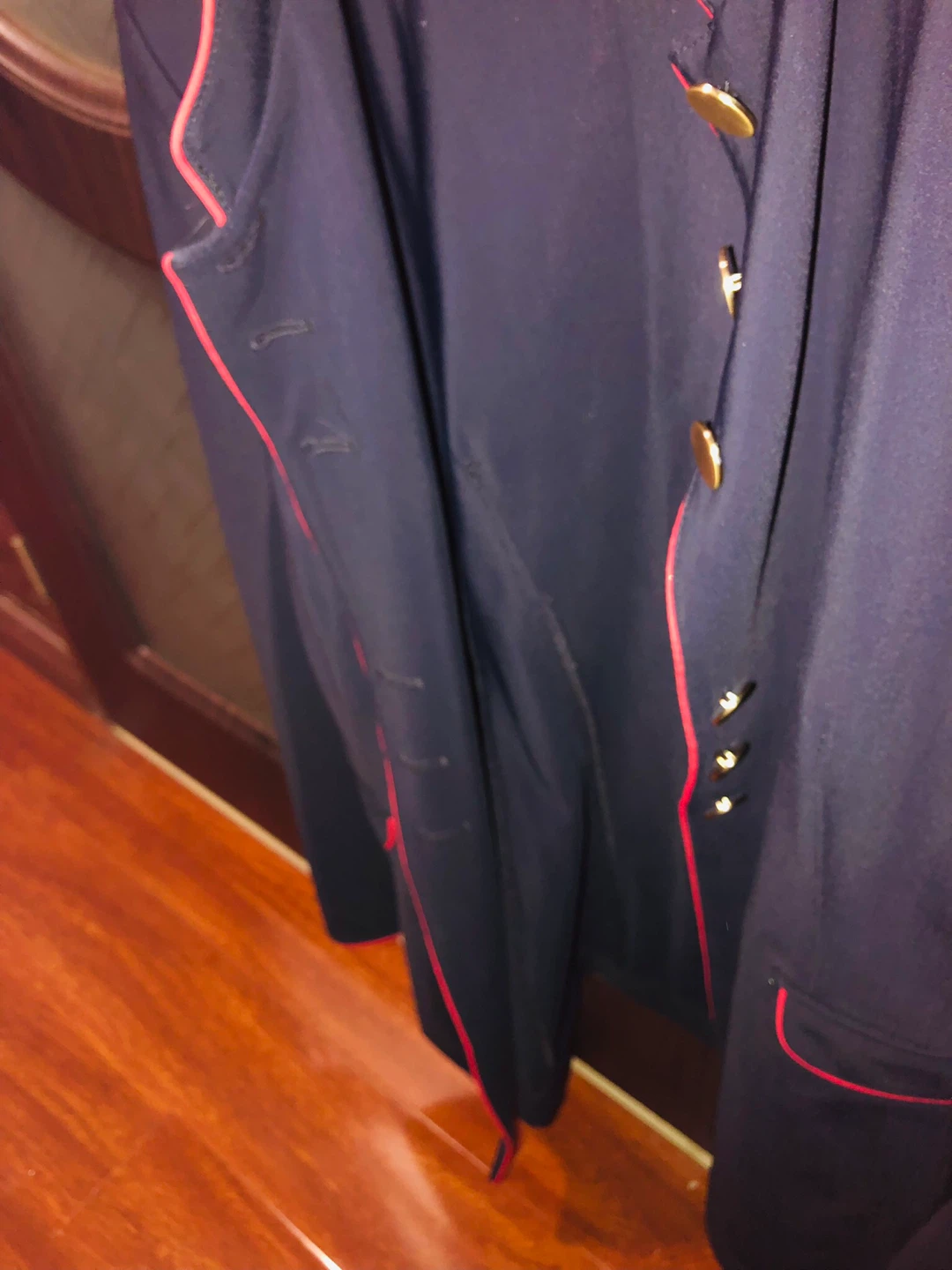 Tristan Navy Blazer with Red Trim - photo 2
