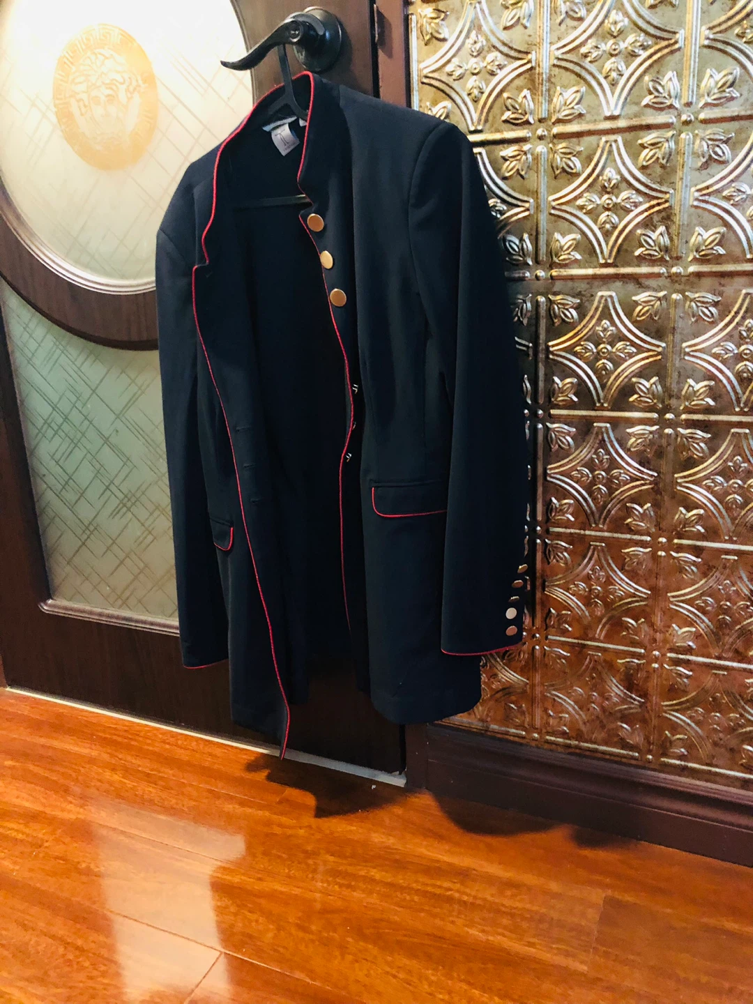 Tristan Navy Blazer with Red Trim