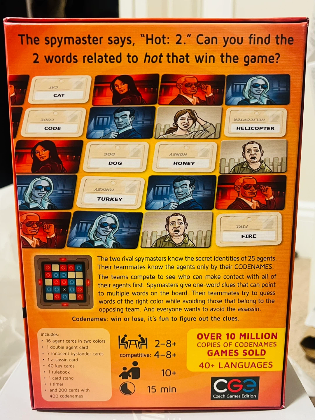 Codenames Board Game – Brand New, Never Played 🎲 – $25 - photo 2
