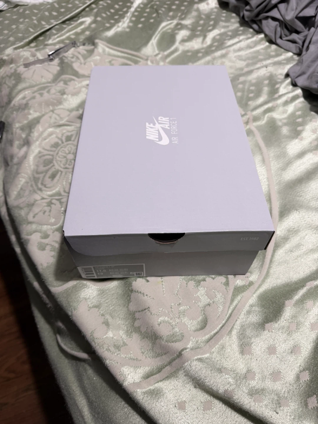 Nike Air Force 1 '07 White/Burgundy Sneakers - photo 5