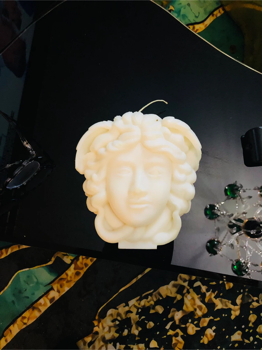 Sculptural  Medusa Head Candle - photo 3
