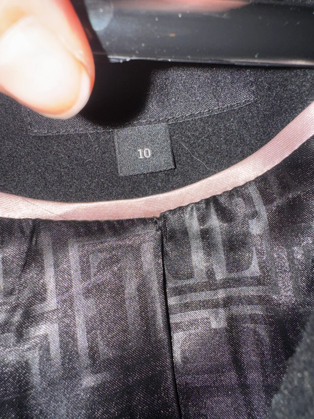 Ivanka Trump Black Wool Blend Coat with Faux Fur Hood - Size 10 - photo 2