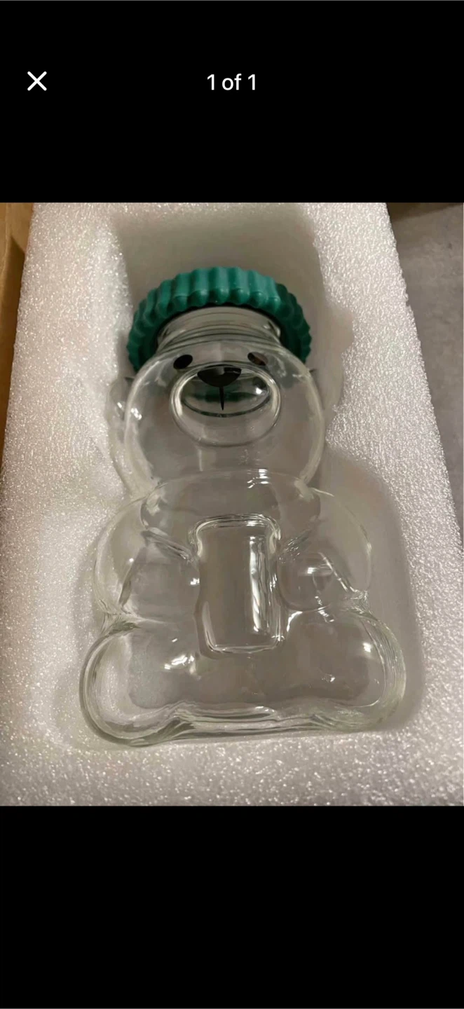 Bear Shaped cup with Green Lid