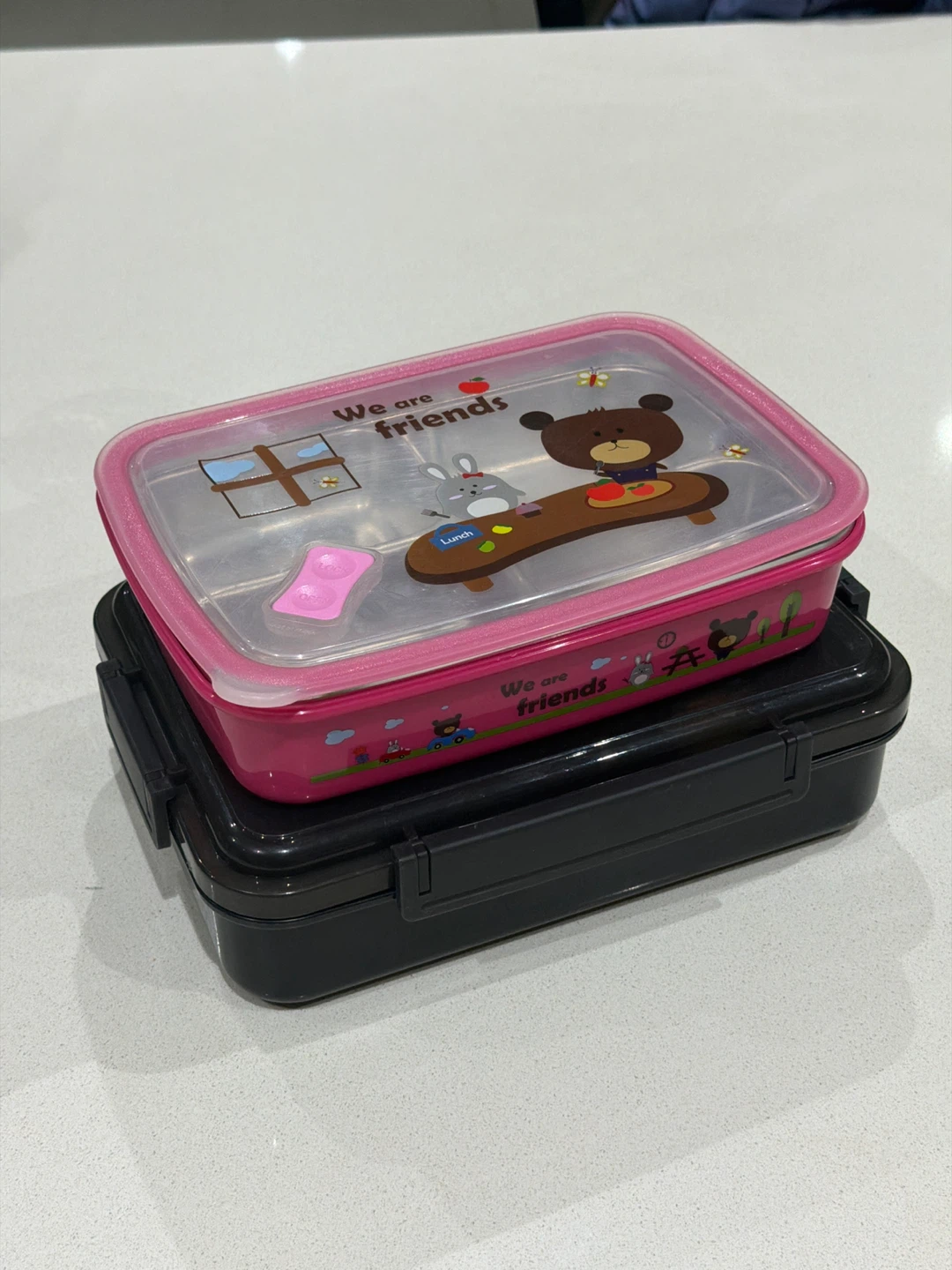 Korean We are friends 4-compartment Bento Box