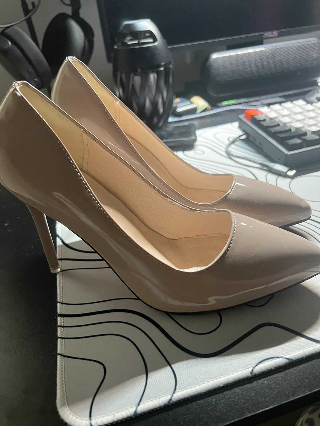 Patent Nude High Heels 🏆