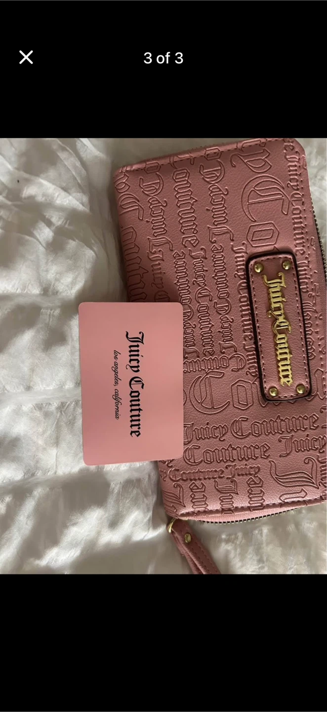Juicy Couture Pink Wristlet Wallet