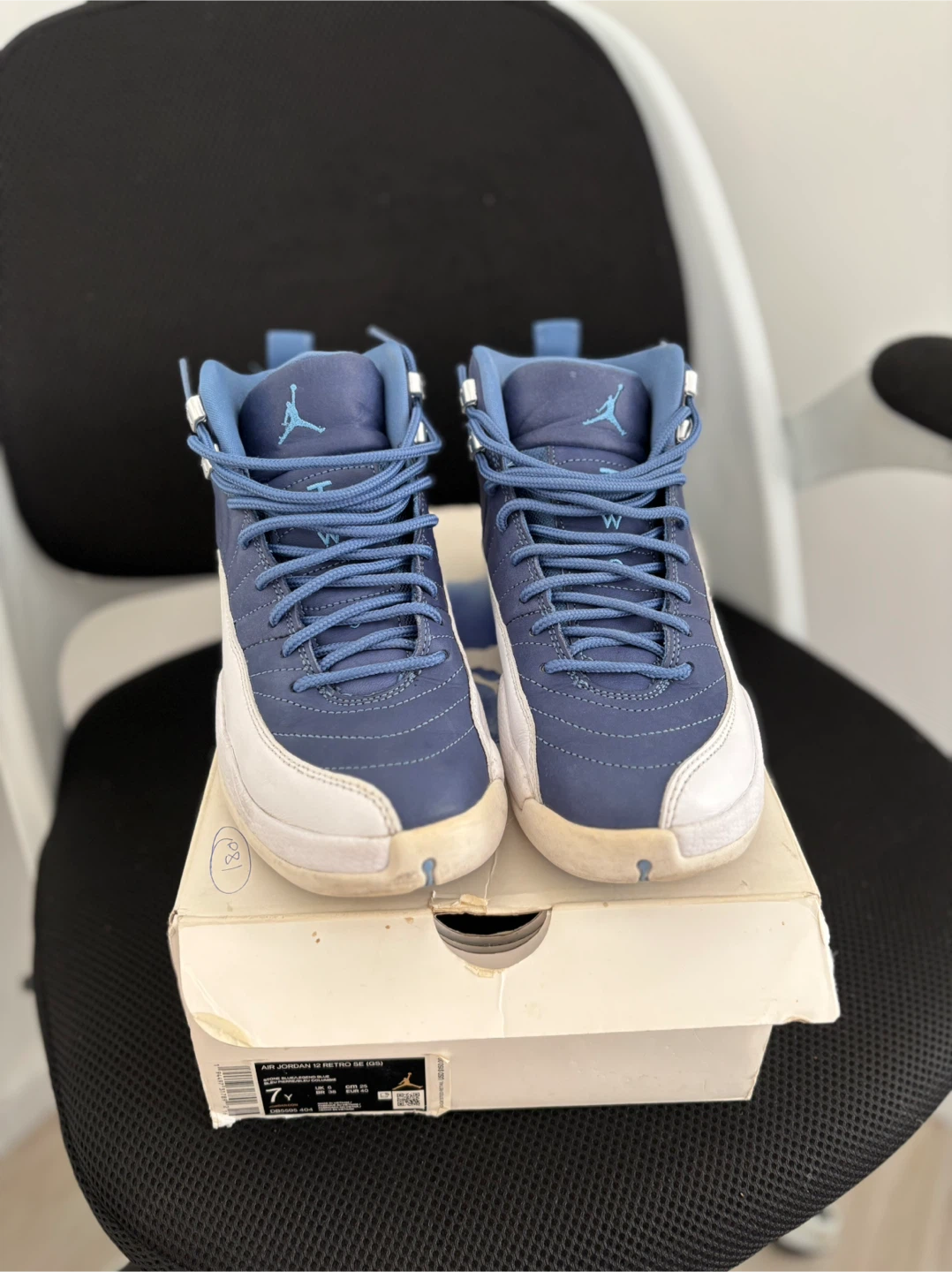 Air Jordan 12 Retro SE GS 'French Blue' Sneakers Size 7Y - photo 4