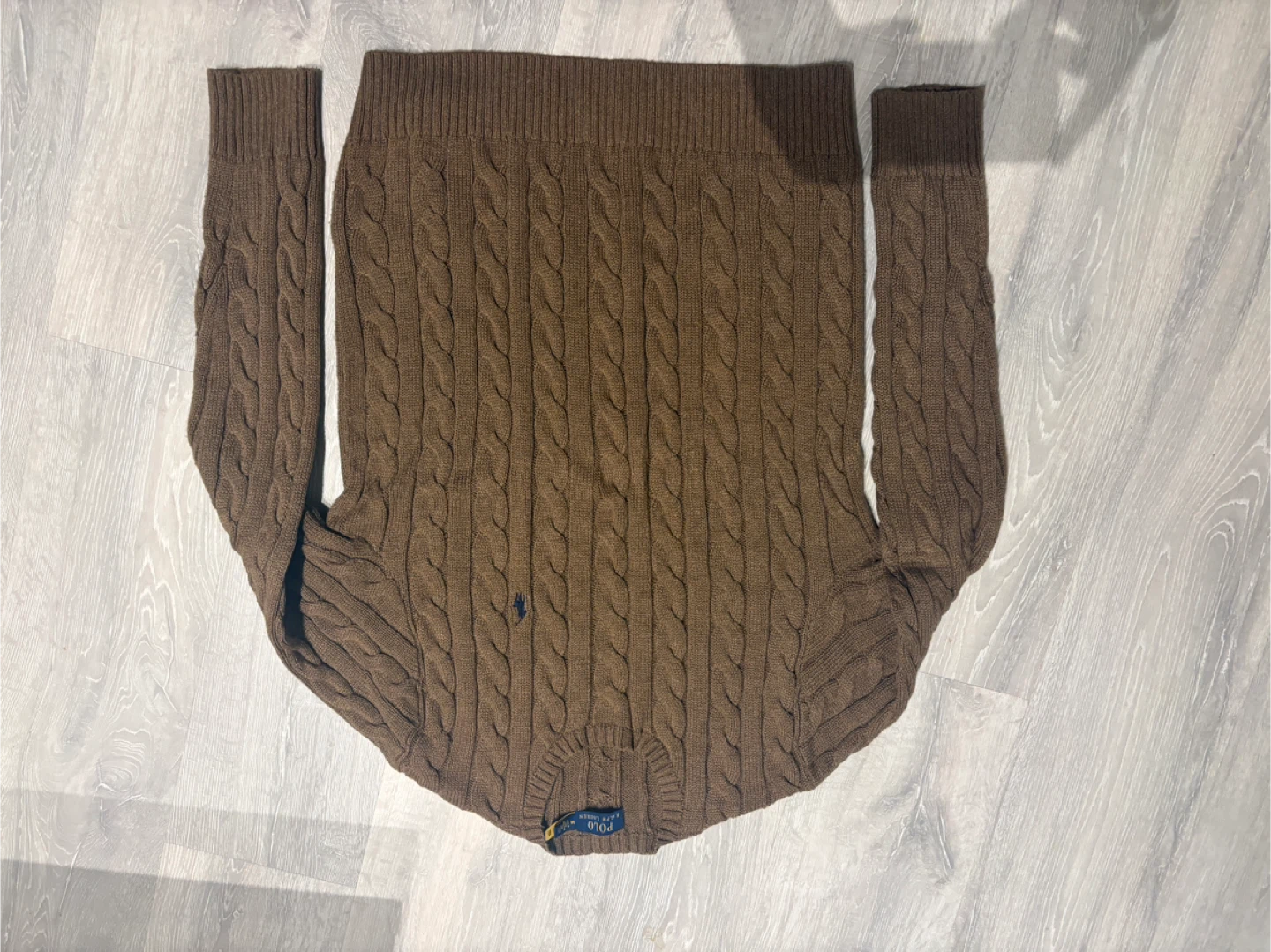 Ralph Lauren Polo Cable Knit Sweater - Brown