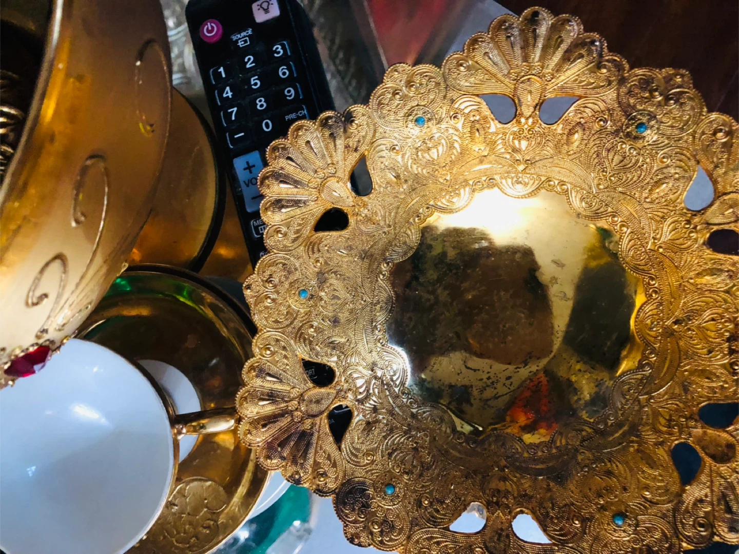 Stamped 24 k gold plated Dubai Bowl - photo 5