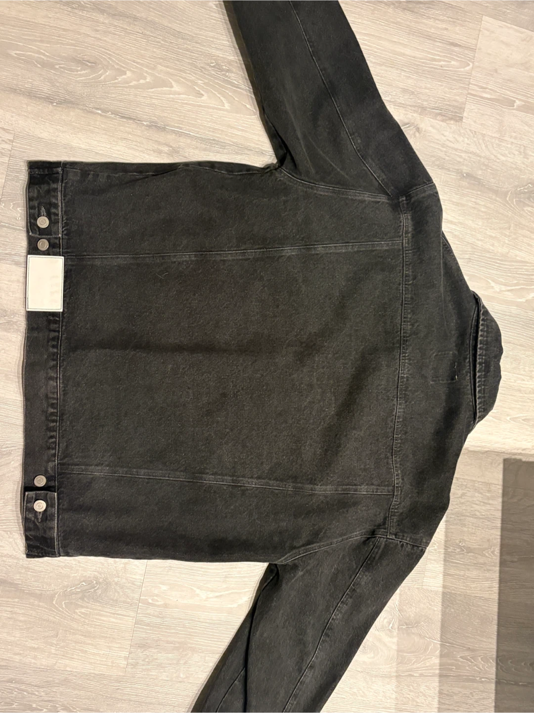 Men's Black Denim Jacket - photo 2